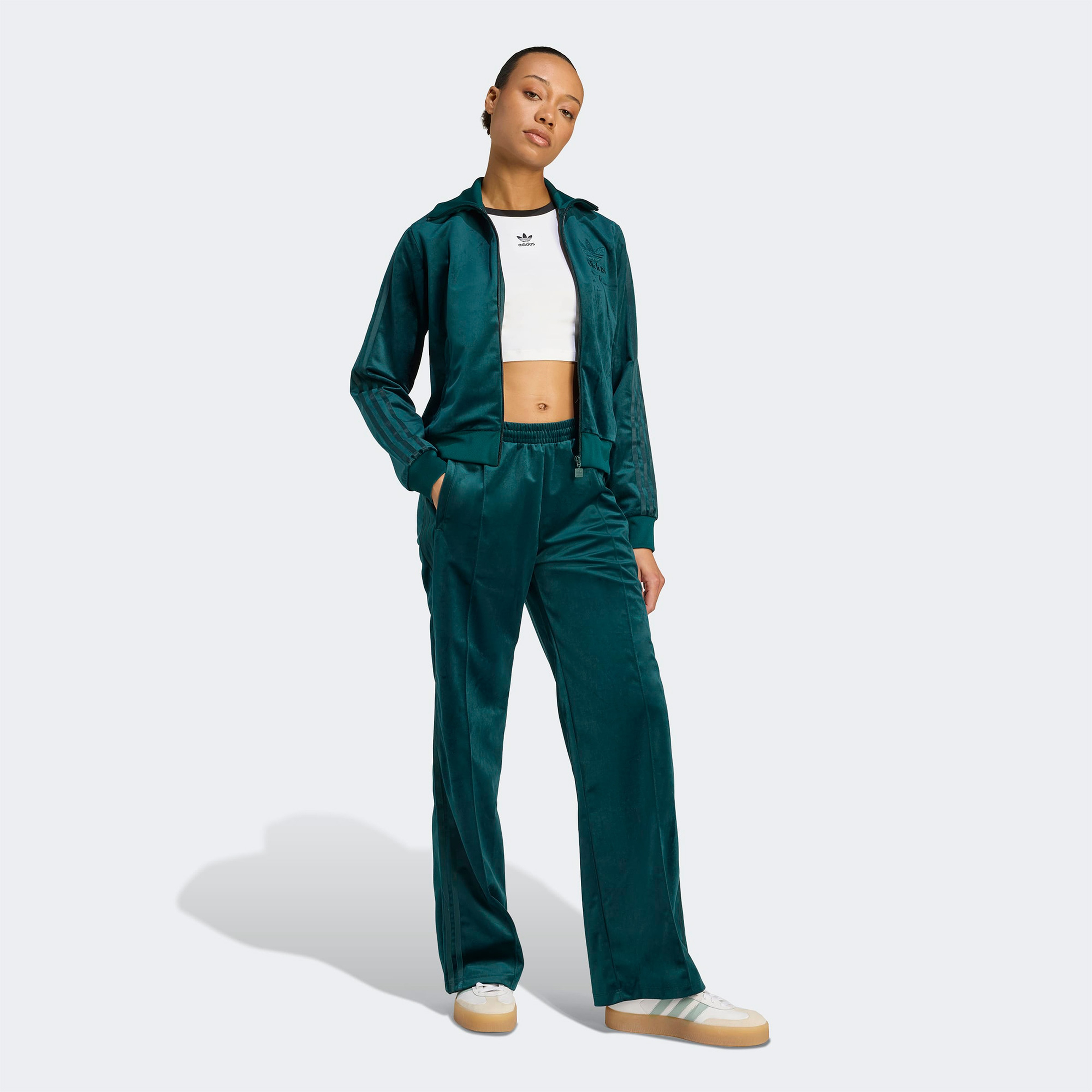 adidas Velvet Tt Kadın Yeşil Ceket