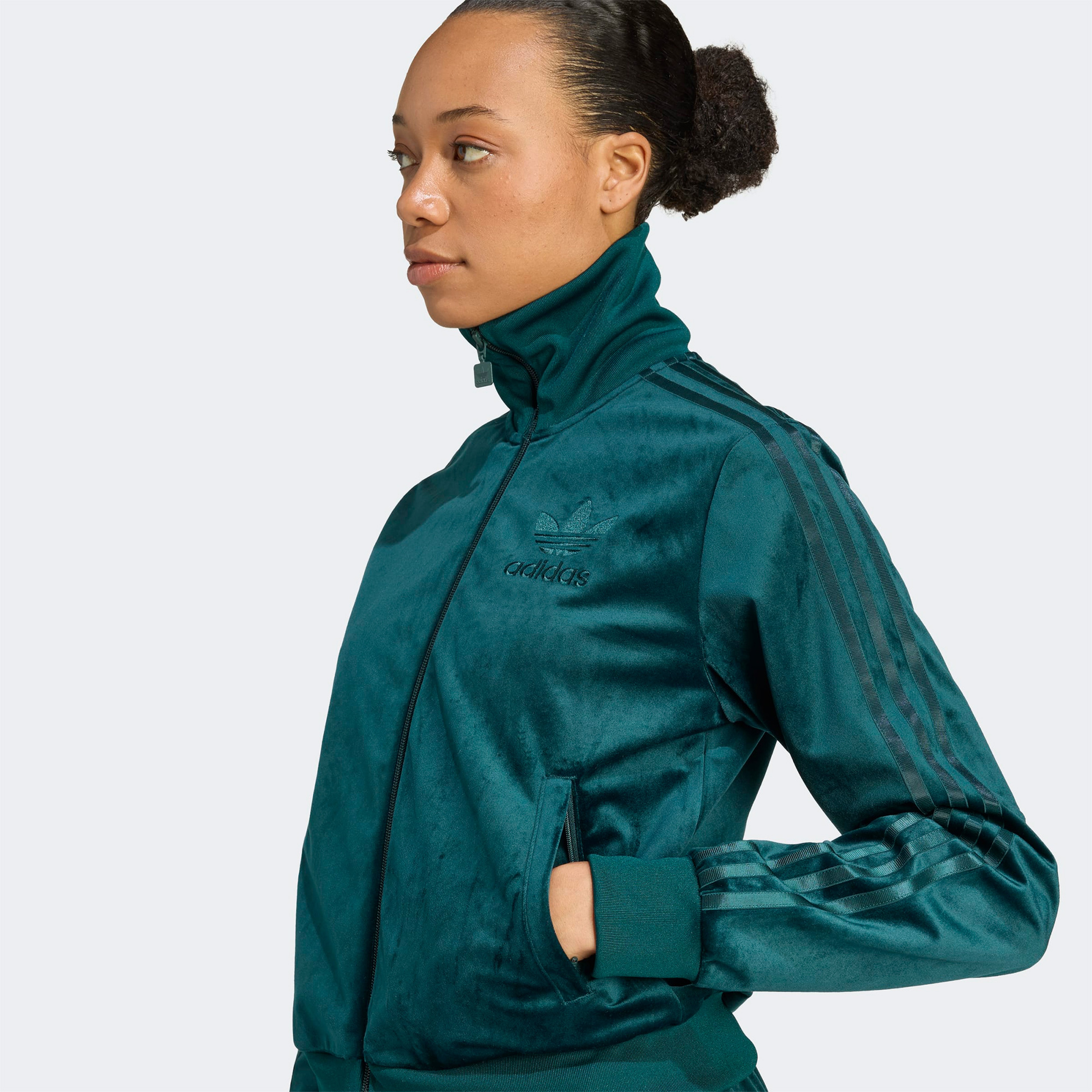 adidas Velvet Tt Kadın Yeşil Ceket