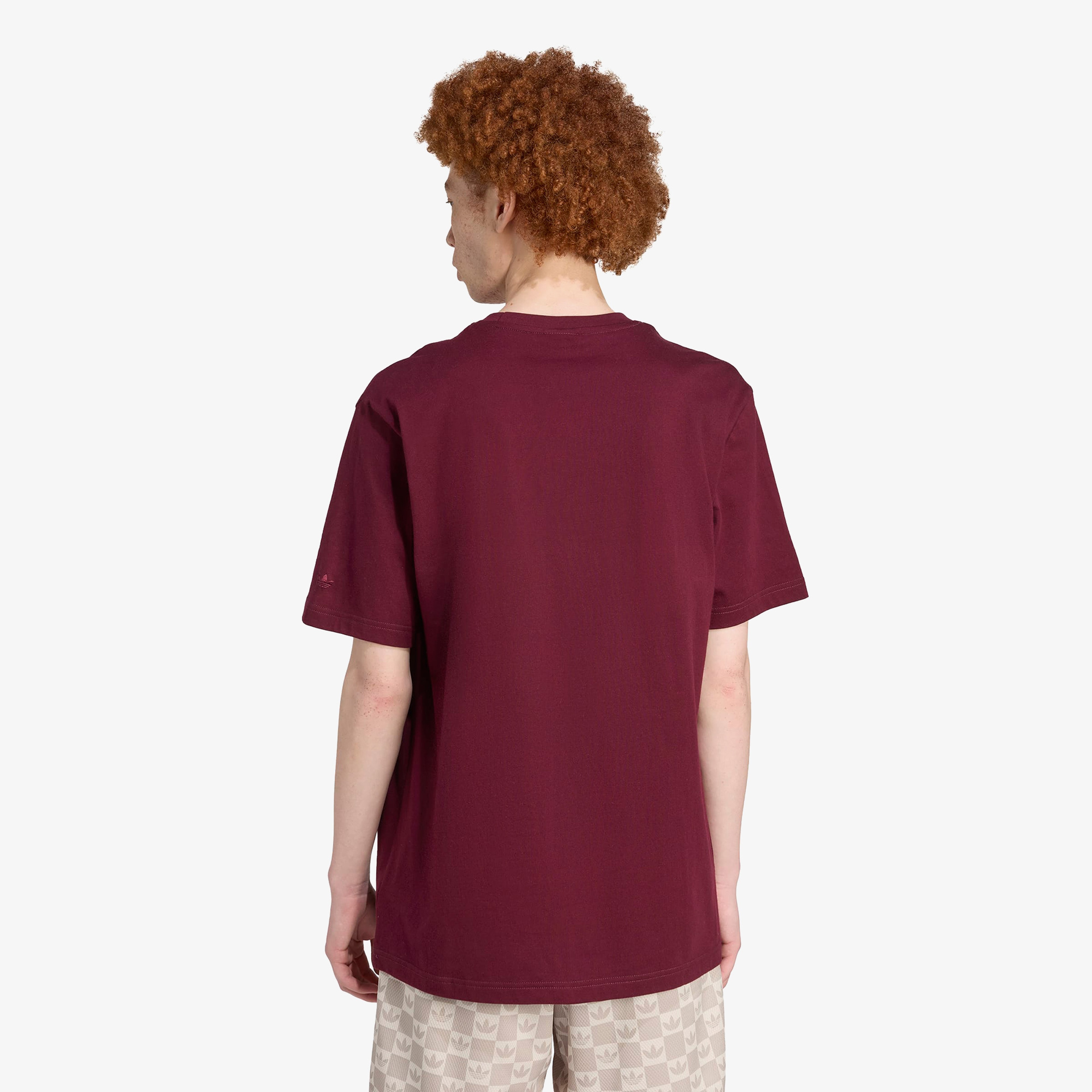 adidas Graphic Loose Fit Erkek Bordo T-Shirt