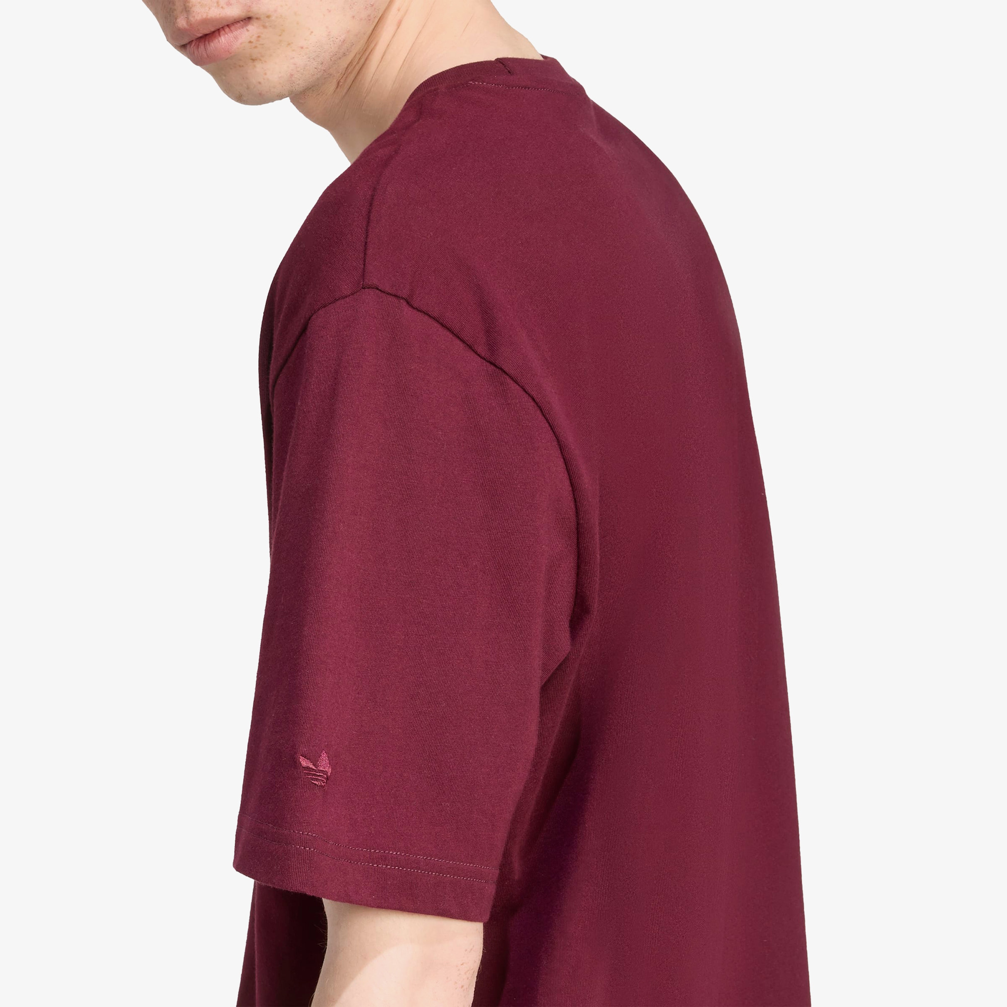 adidas Graphic Loose Fit Erkek Bordo T-Shirt