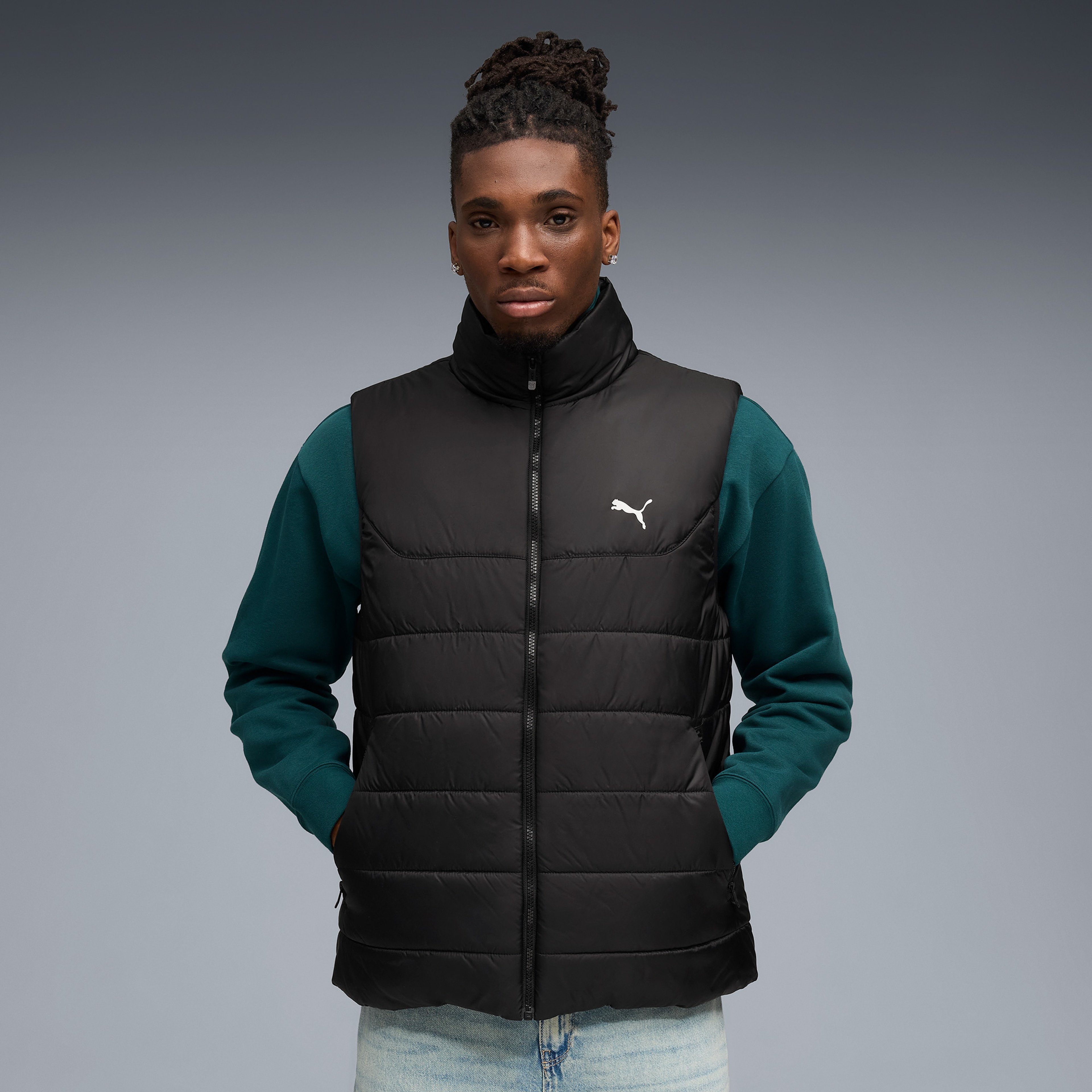 Puma Ess Padded Vest Erkek Siyah Ceket
