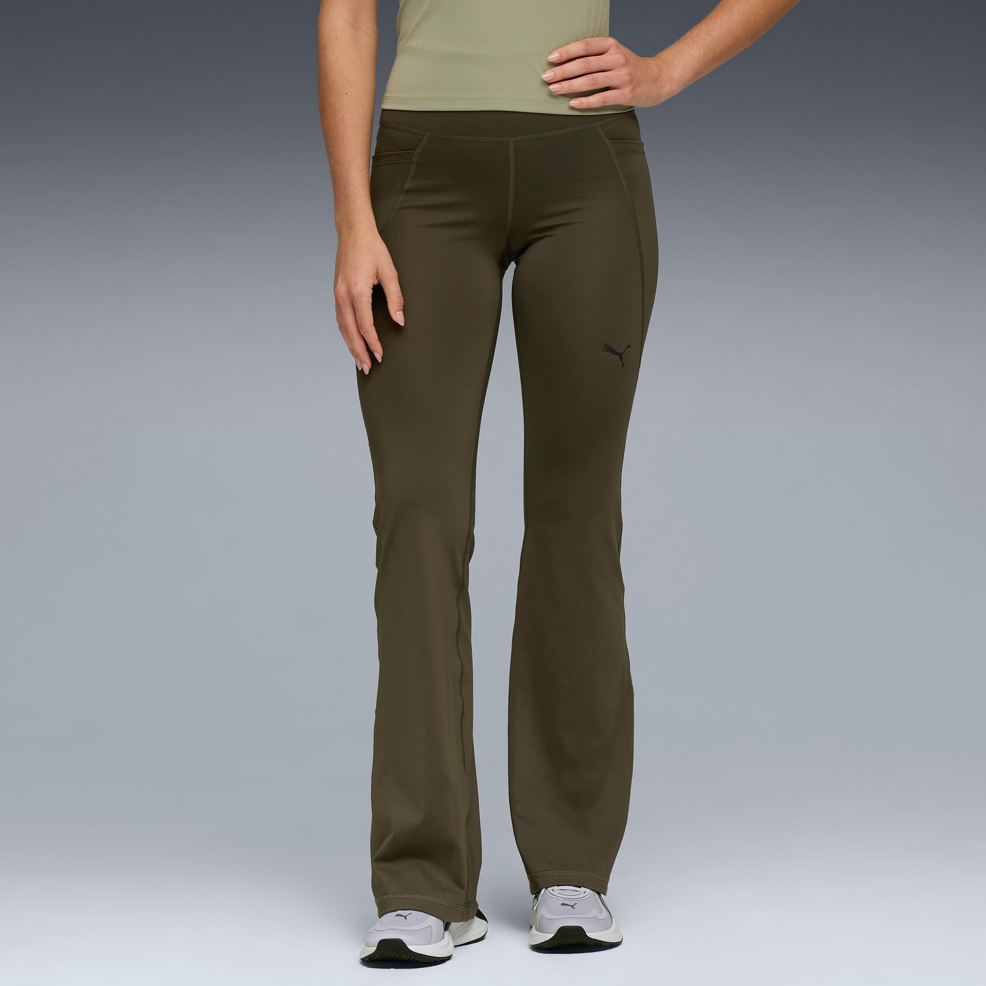 Puma W Tad Essntl Hw Bootcut Pant Kadın Yeşil Eşofman Altı