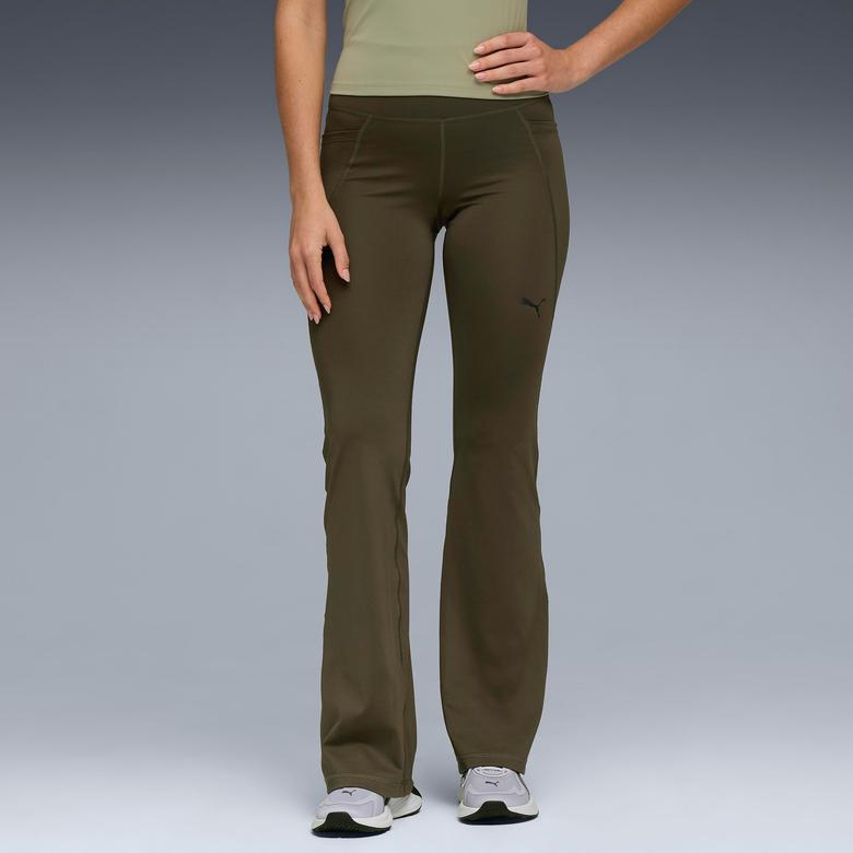 Puma W Tad Essntl Hw Bootcut Pant Kadın Yeşil Eşofman Altı