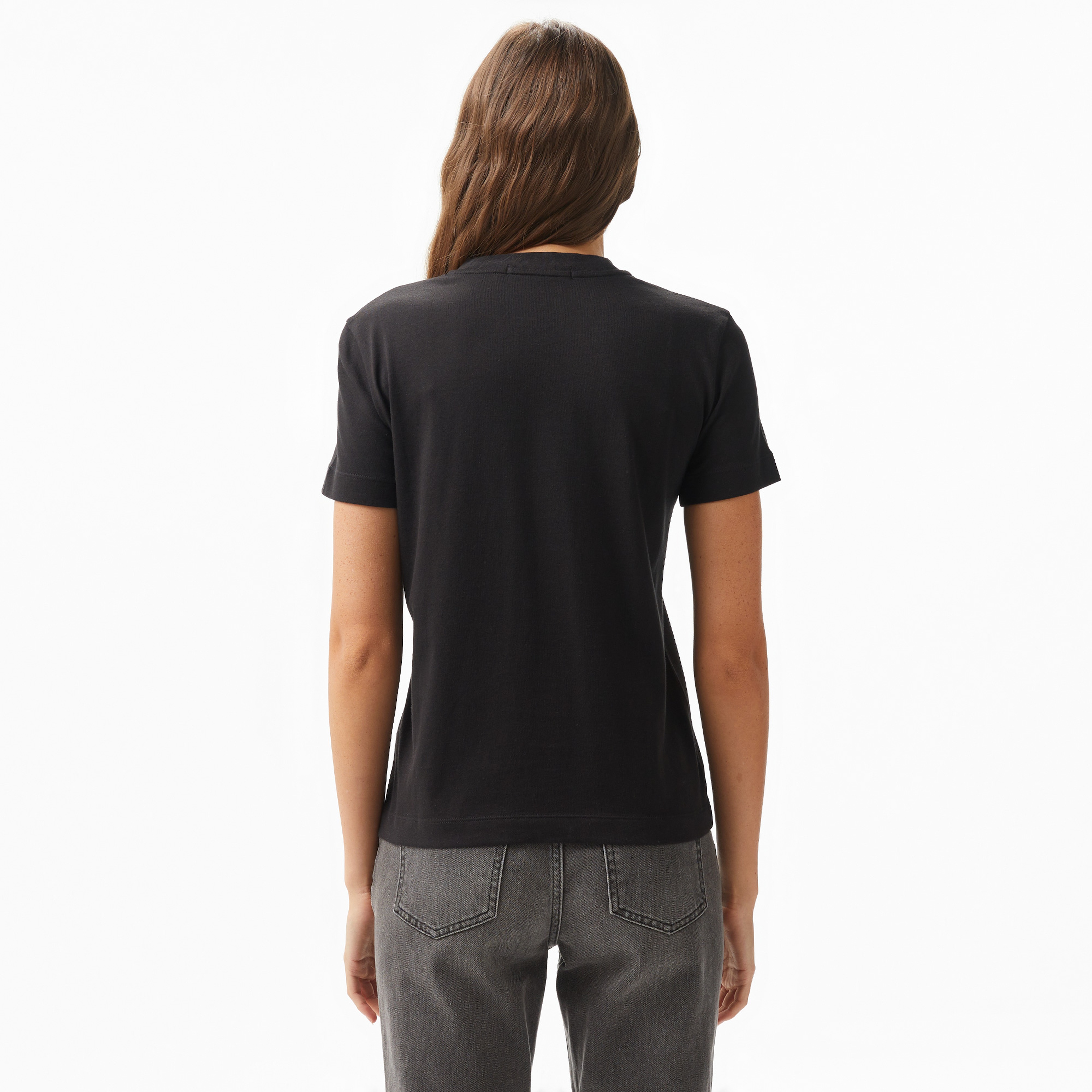 Calvin Klein Jeans Kadın Siyah T-Shirt