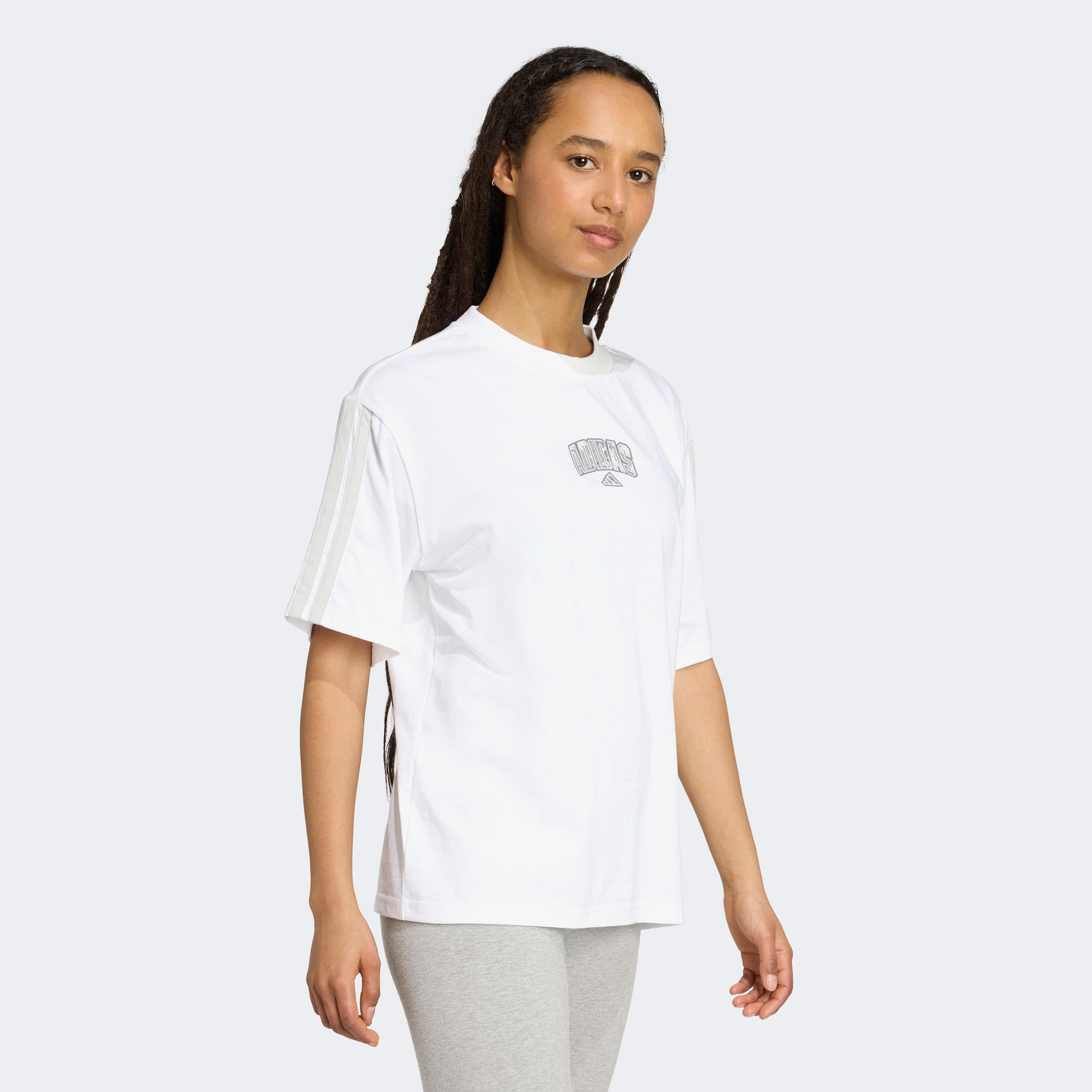 adidas Camo Kadın Beyaz T-Shirt