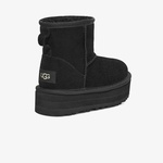 UGG Australia Classic Mini Platform Genç Çocuk Siyah Bot