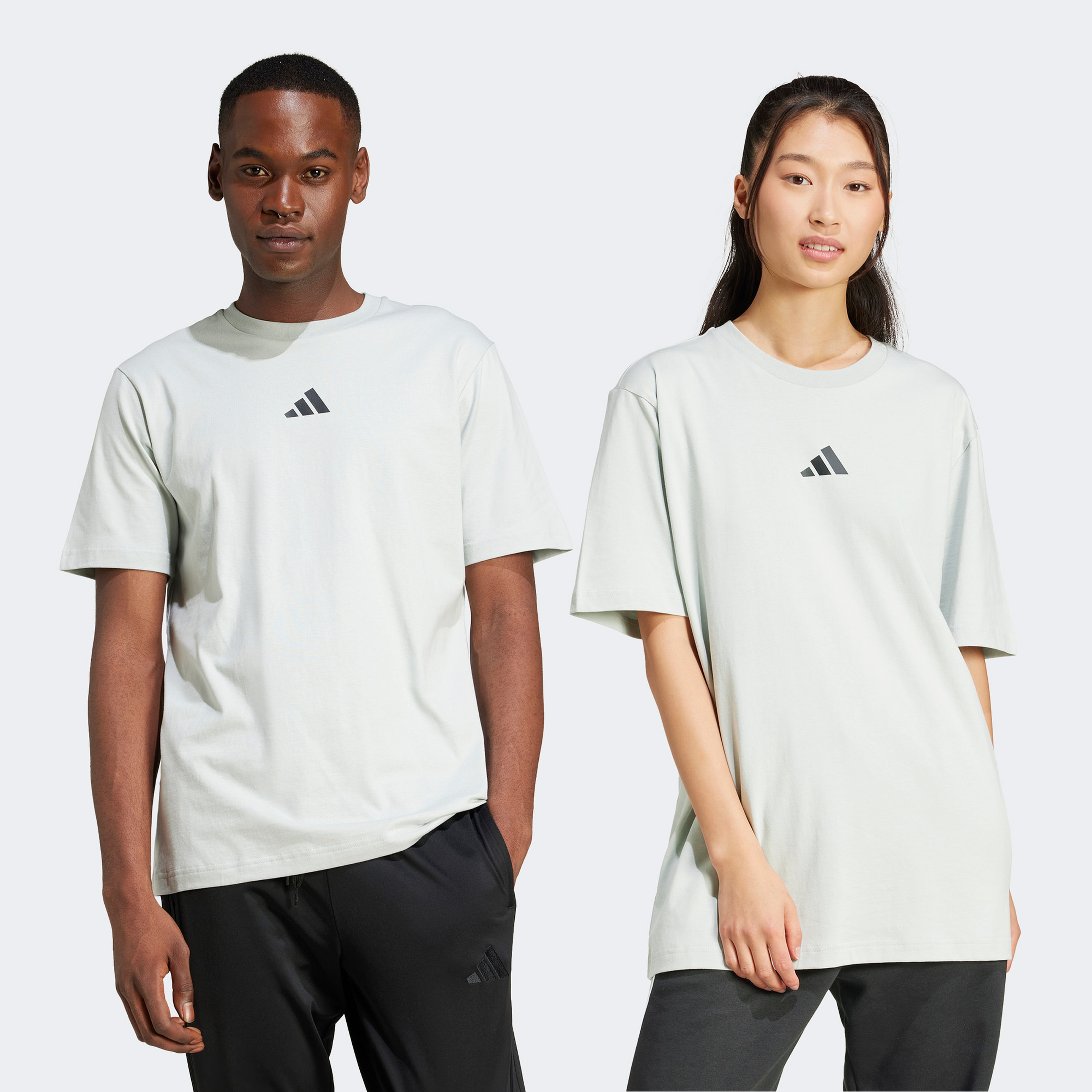 adidas City Escape Logo Graphic Erkek Gri T-Shirt