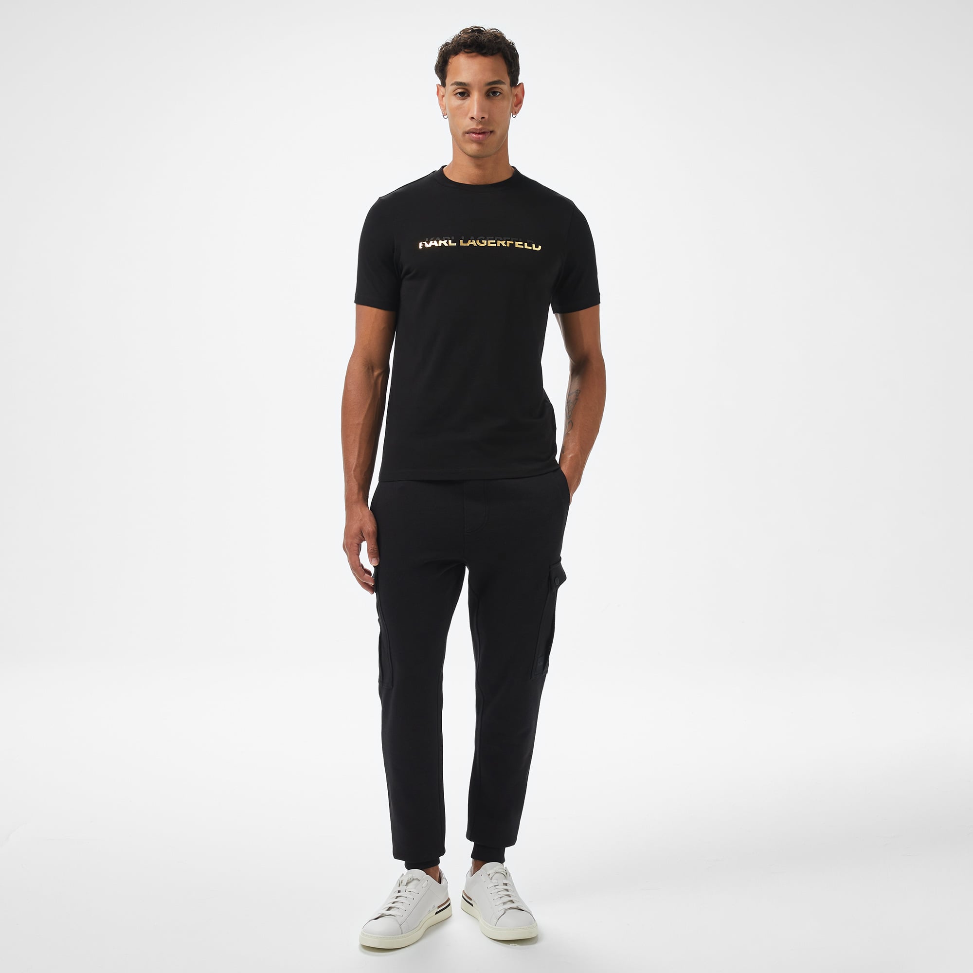 Karl Lagerfeld Erkek Siyah T-Shirt