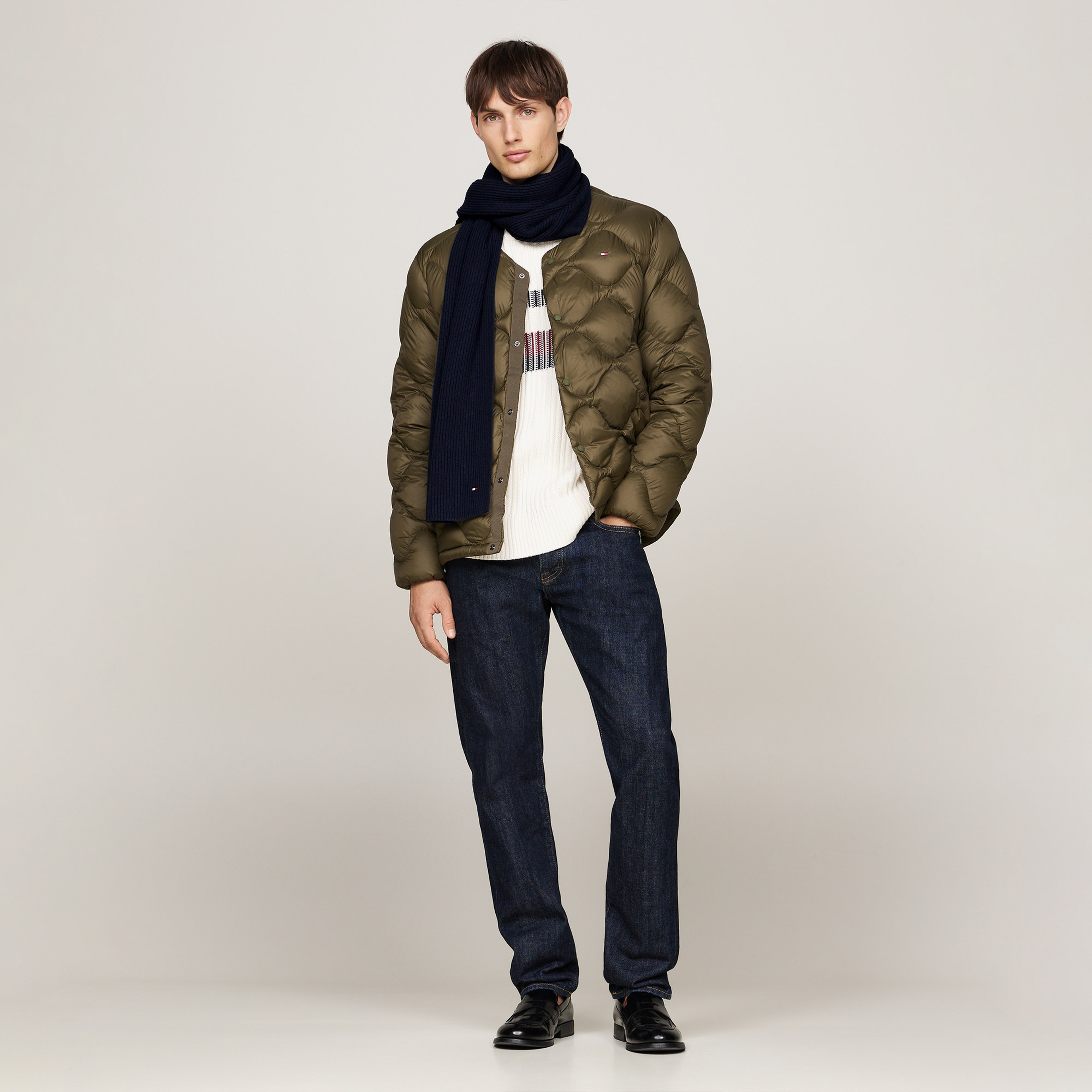 Tommy Hilfiger Erkek Mavi Atkı