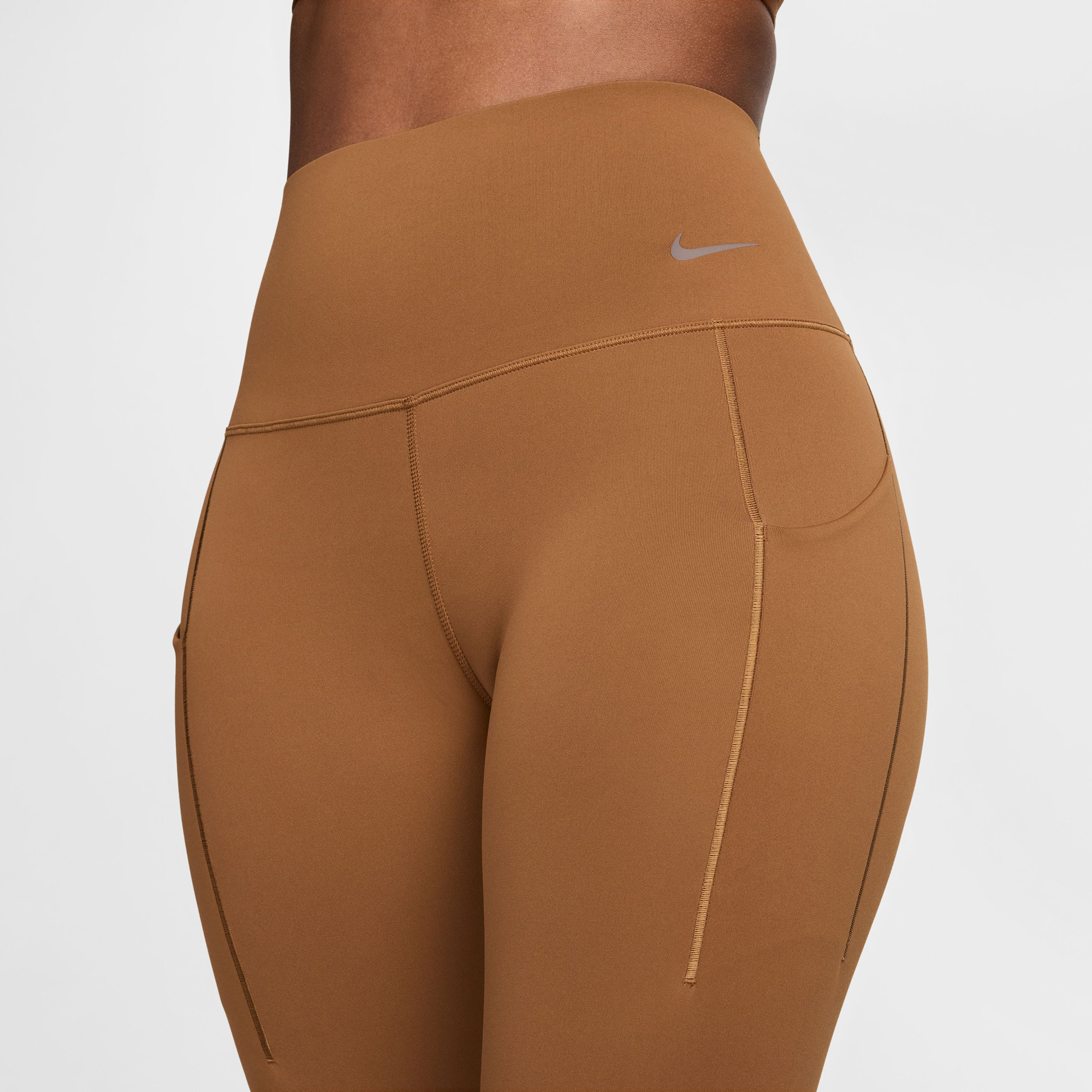 Nike Dri-Fit Universa Kadın Kahverengi Tayt