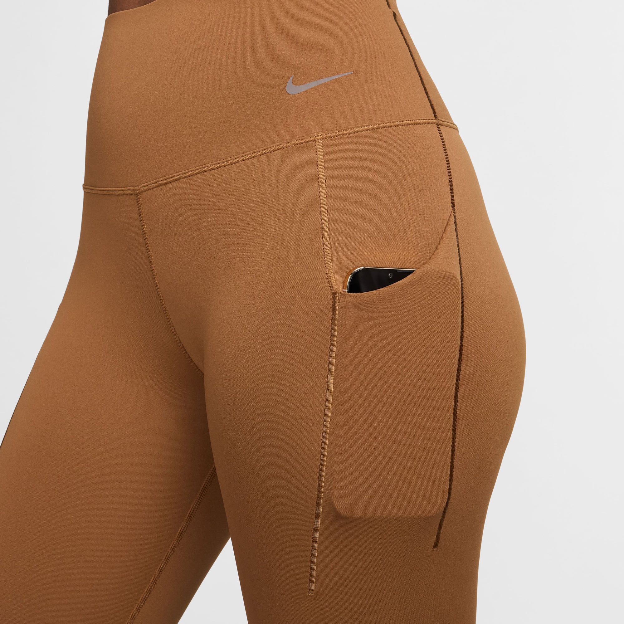 Nike Dri-Fit Universa Kadın Kahverengi Tayt