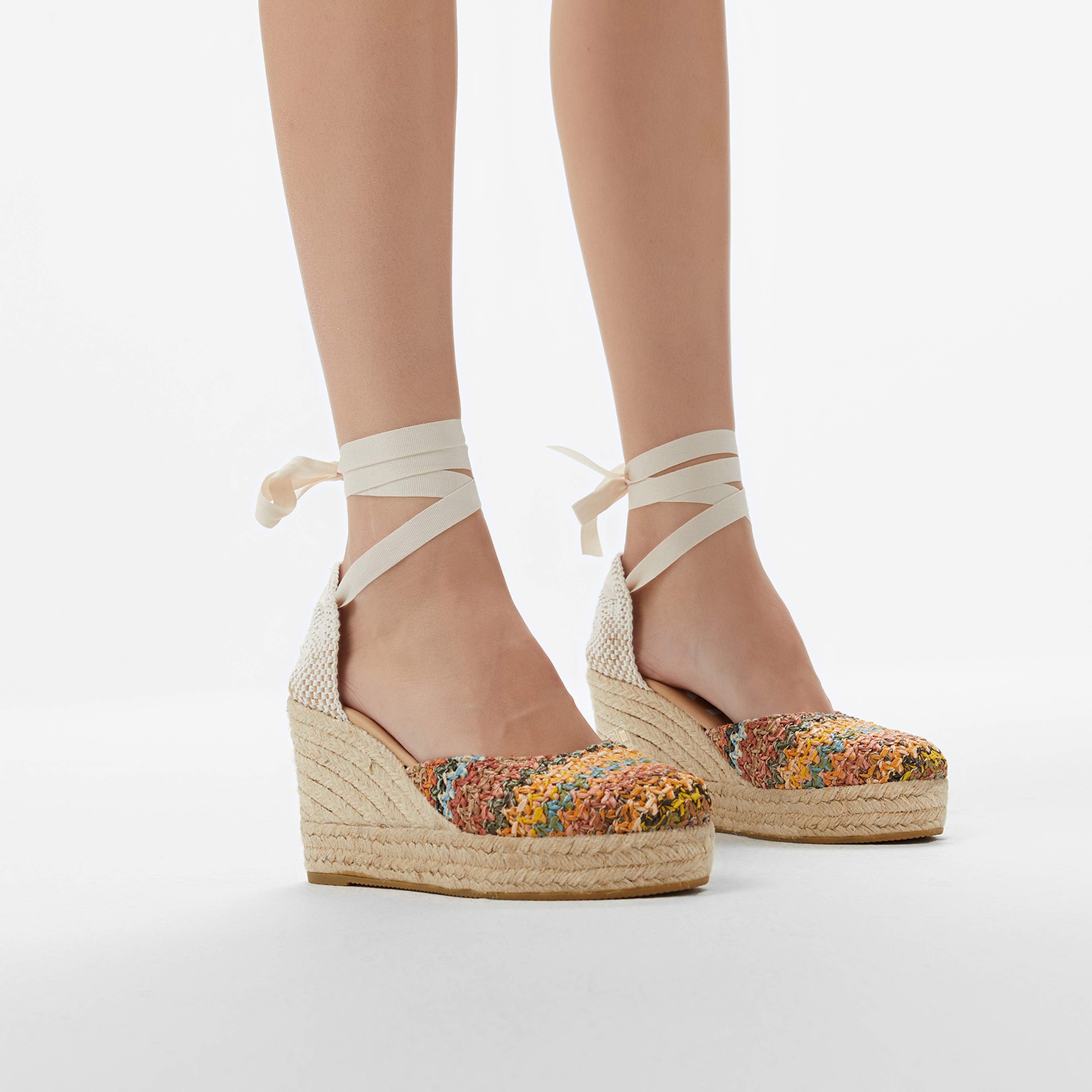 Manebi Kadın Renkli Topuklu Ayakkabı