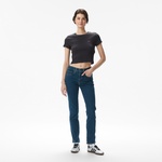 Levi's 724 High Rise Straight Torn Ball Gown Kadın Koyu Mavi Jean