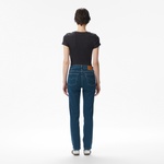 Levi's 724 High Rise Straight Torn Ball Gown Kadın Koyu Mavi Jean