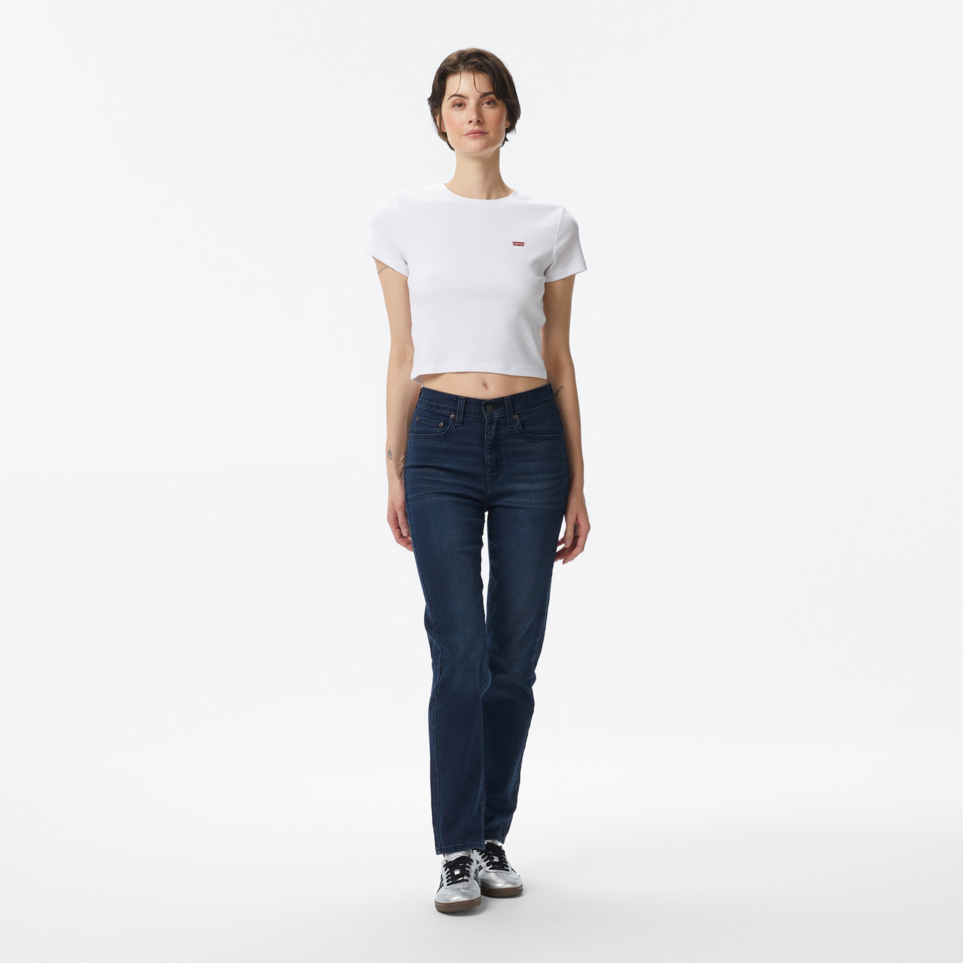 Levi's 724 High Rise Straight Burnt Bridge Kadın Koyu Mavi Jean