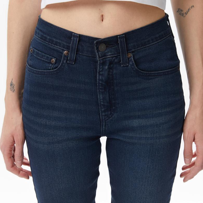Levi's 724 High Rise Straight Burnt Bridge Kadın Koyu Mavi Jean