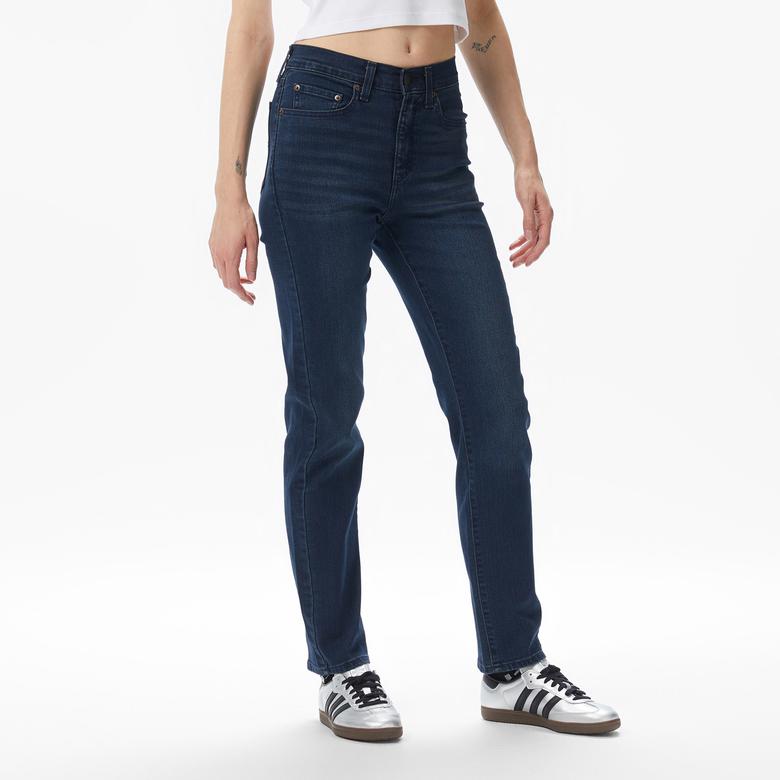 Levi's 724 High Rise Straight Burnt Bridge Kadın Koyu Mavi Jean