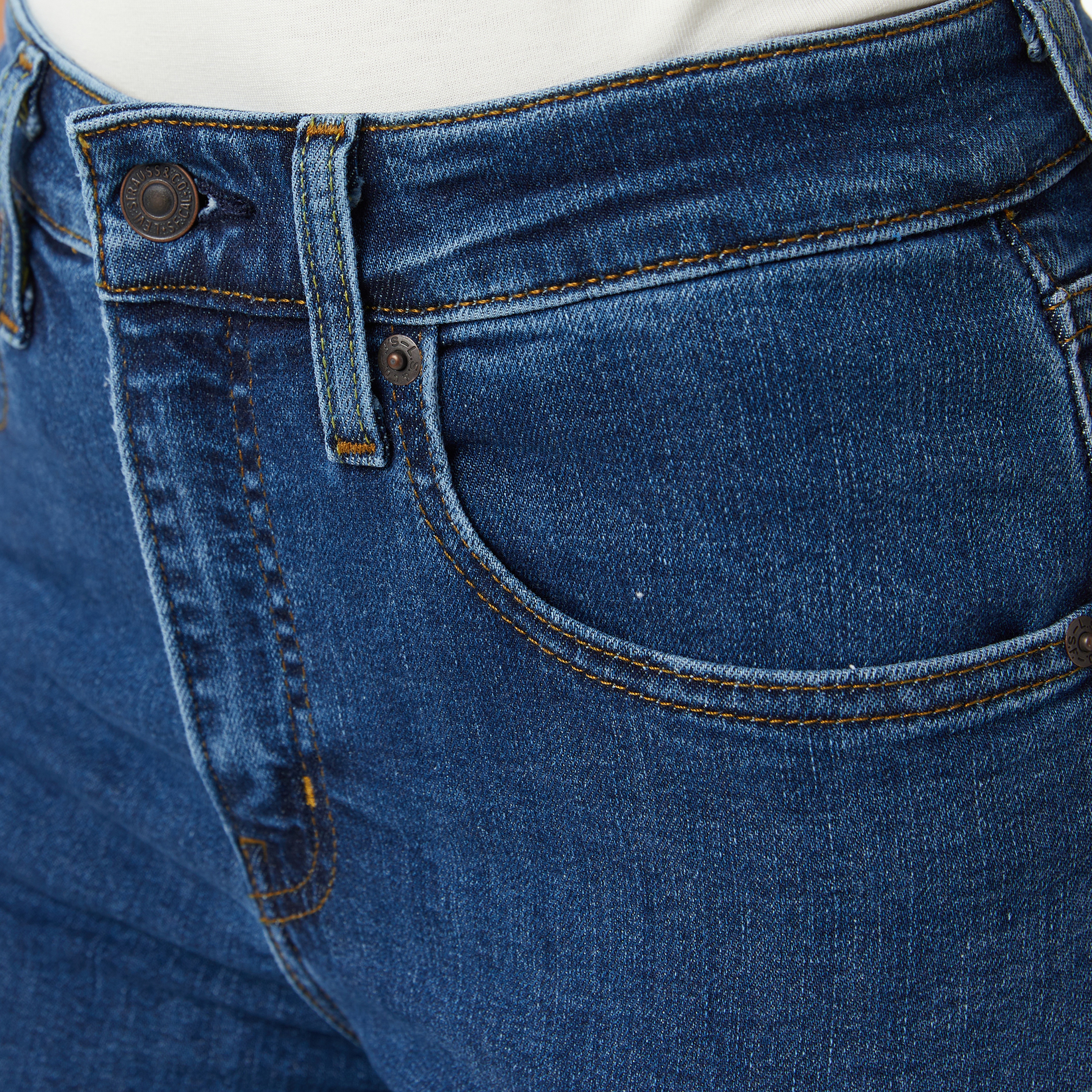 Levi's 721 High Rise Skinny Triangle Exploration Kadın Mavi Jean