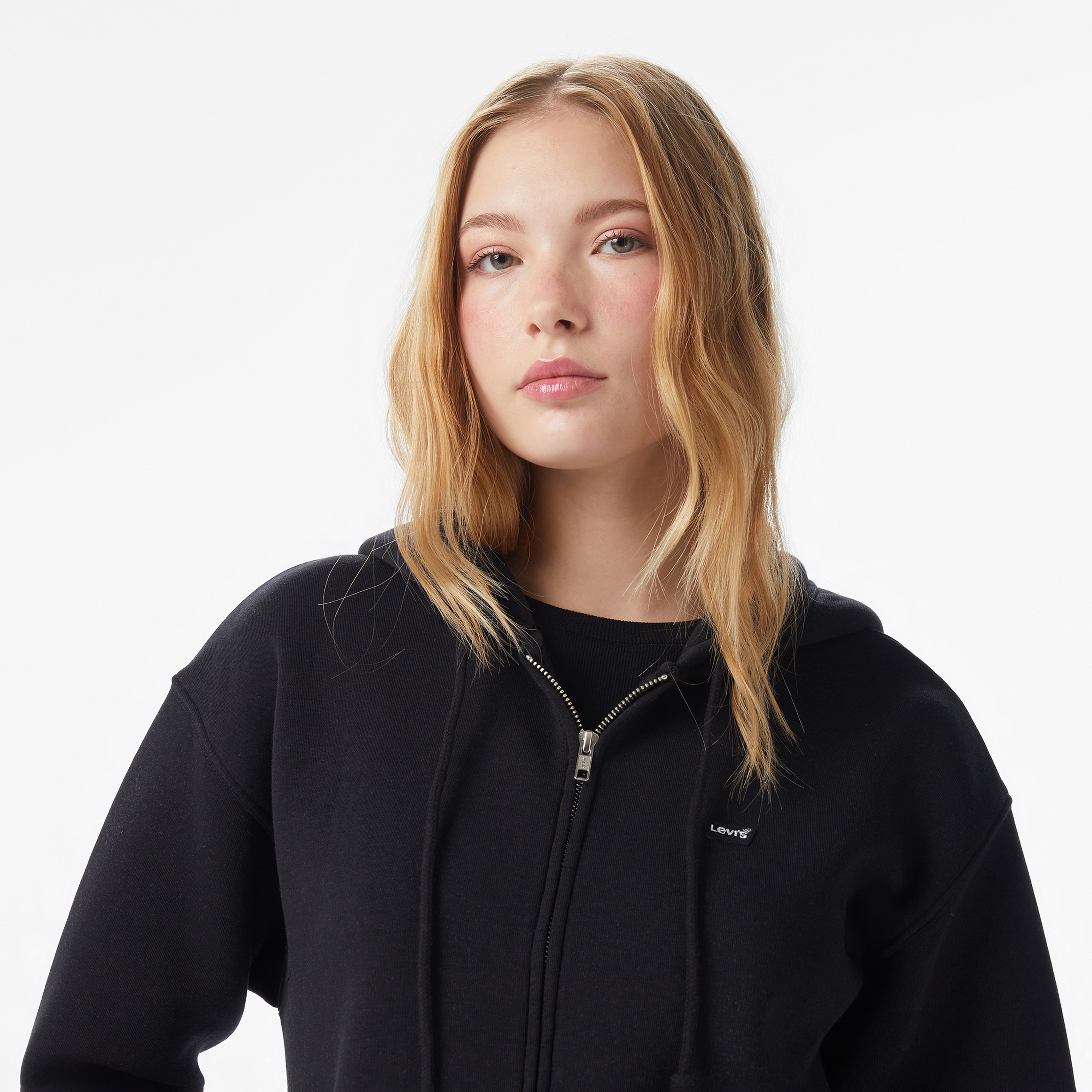 Levi'S Everyday Zip Caviar Kadın Siyah Sweatshirt
