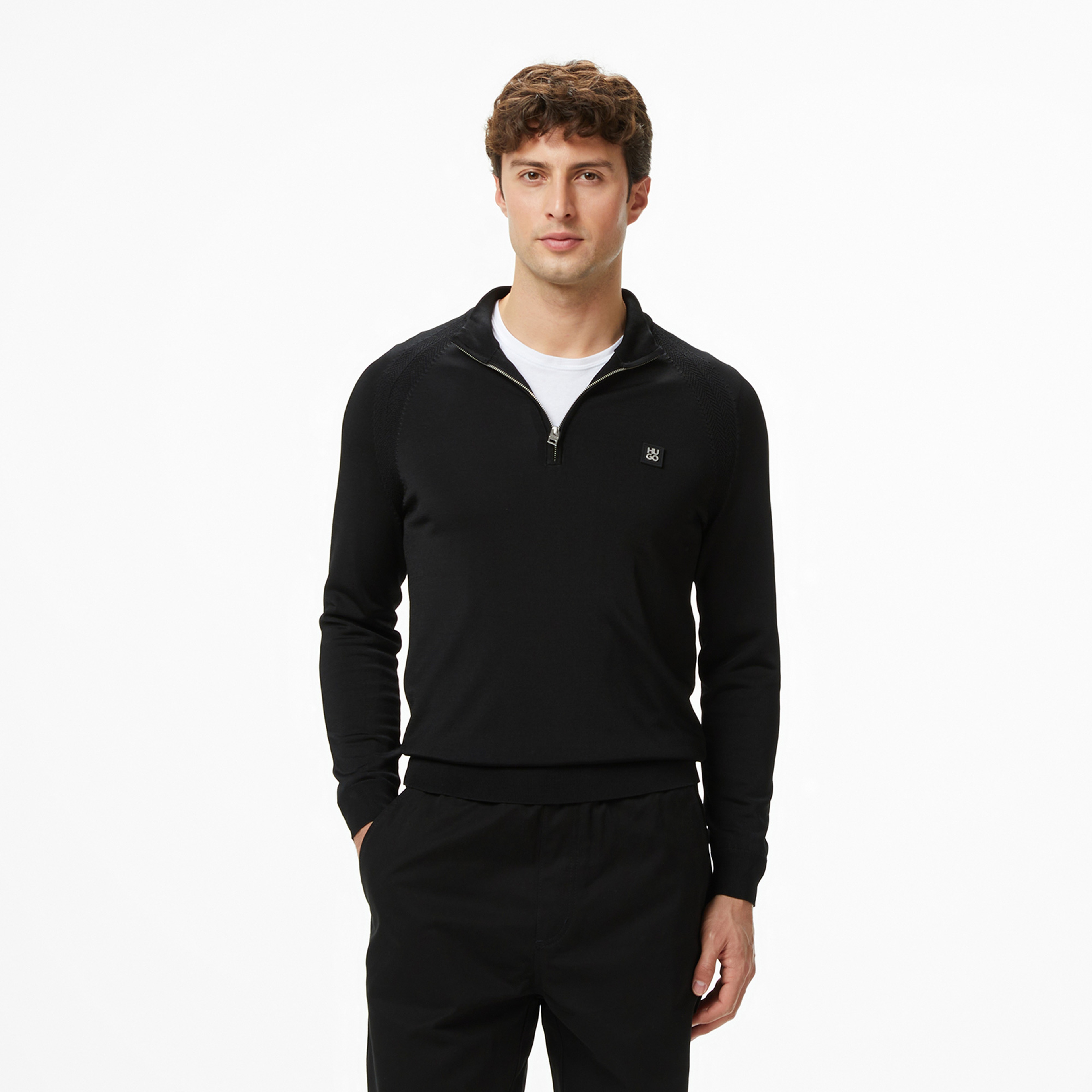 Hugo Sayford Erkek Siyah Triko