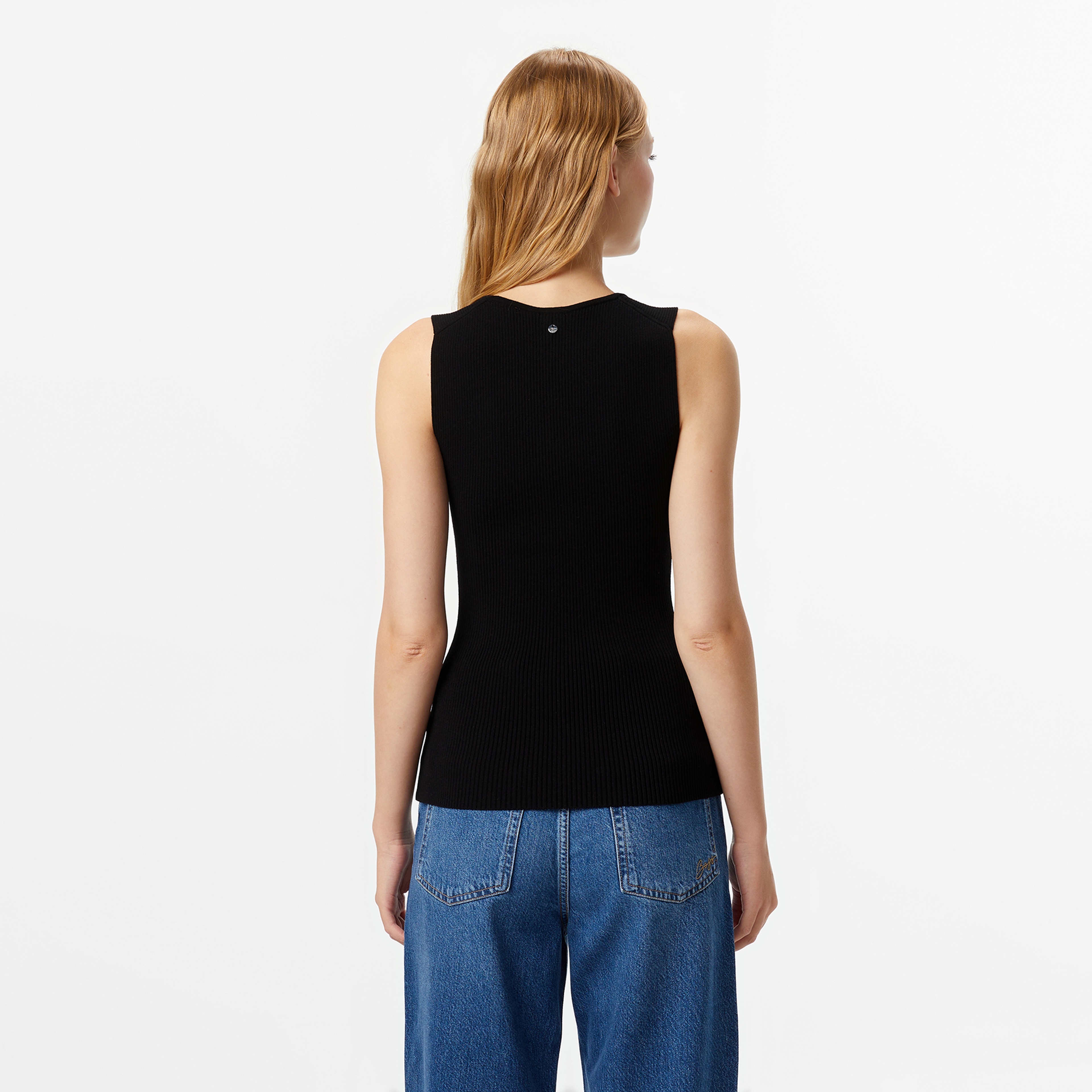 Boss Fiura Kadın Siyah Triko