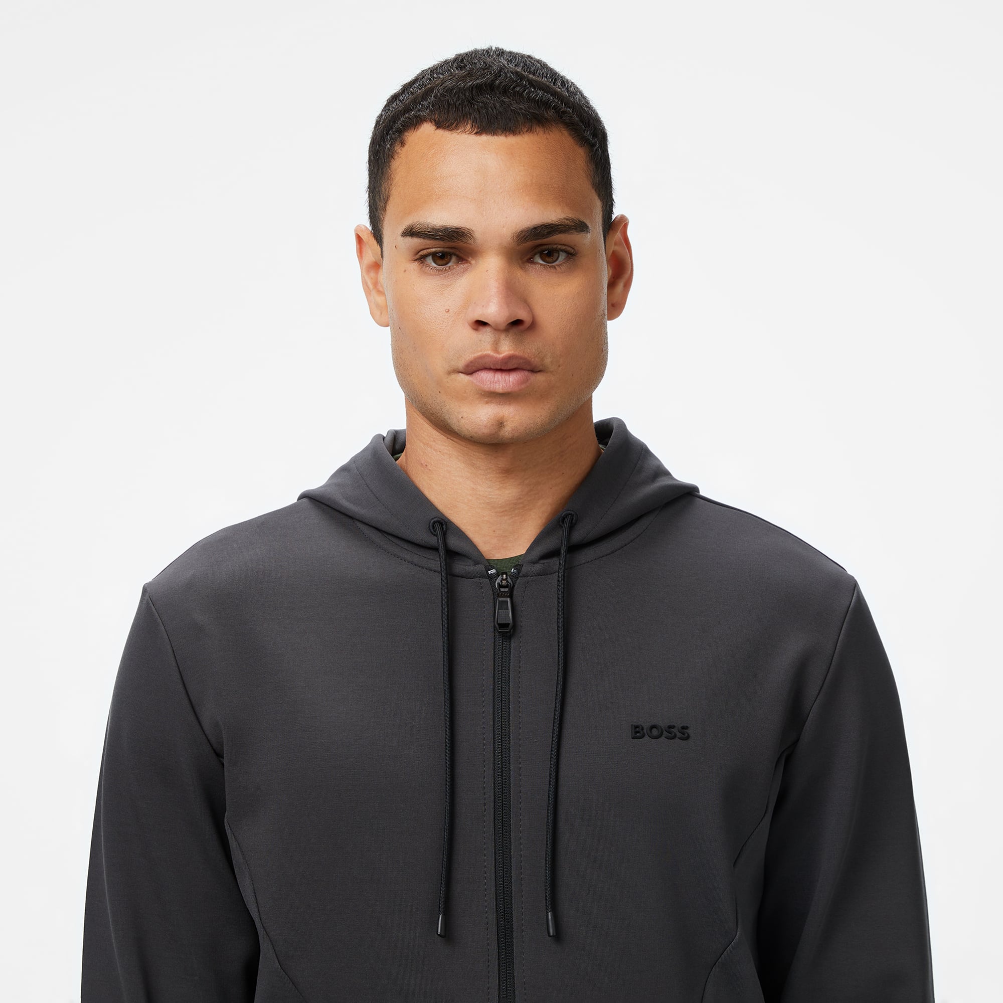 Boss Erkek Koyu Gri Sweatshirt