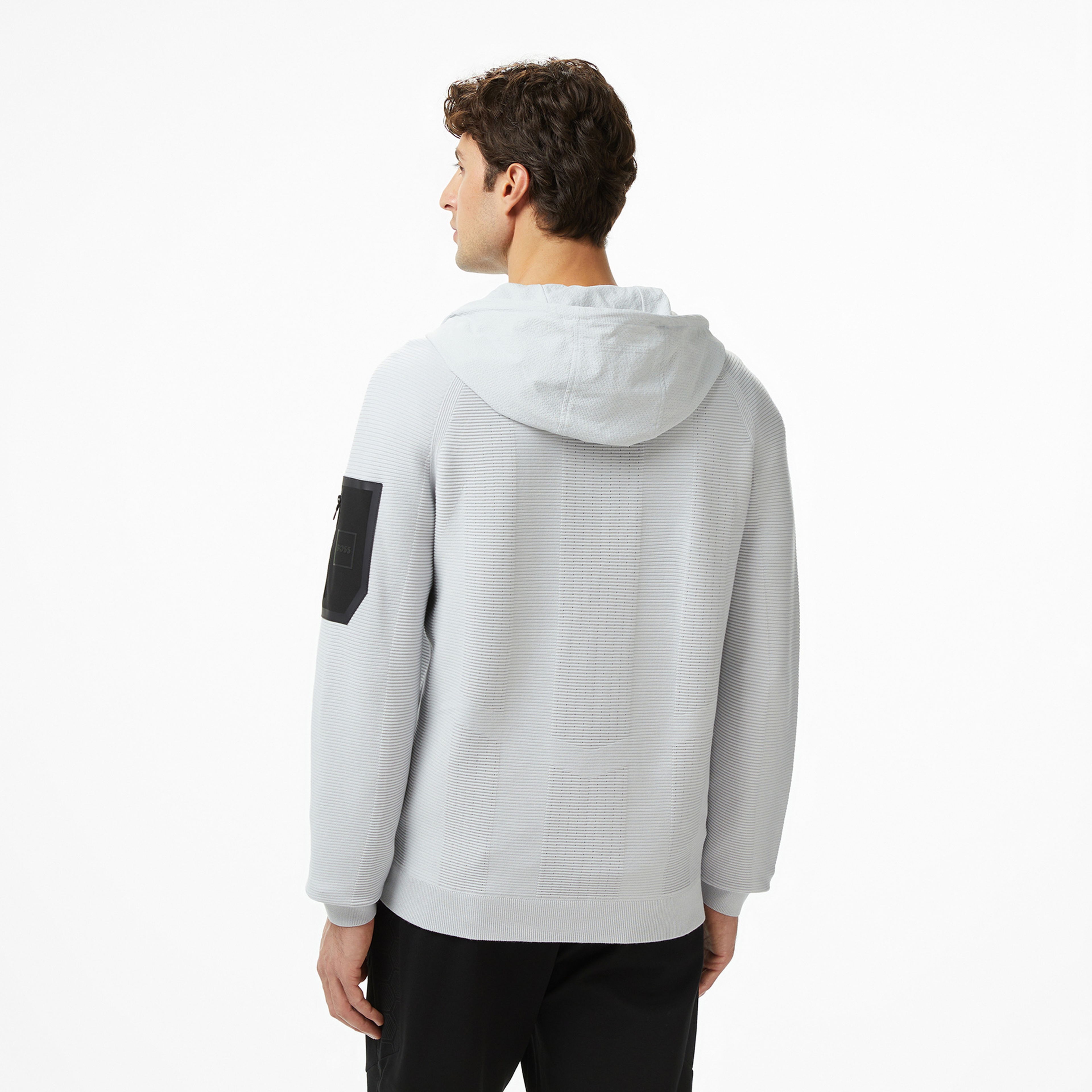 Boss Urban Commuter Erkek Gri Triko