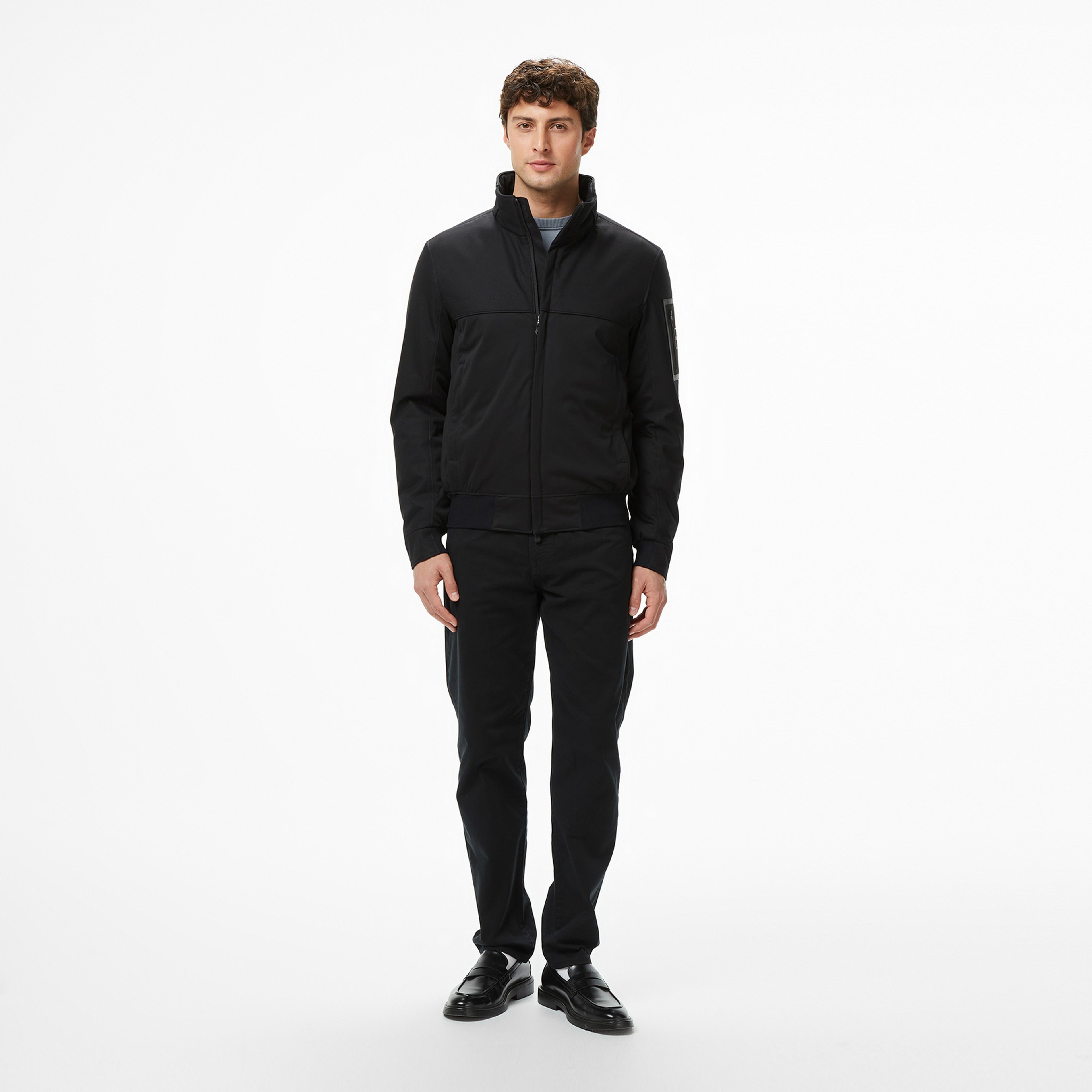 Boss League Jadon Erkek Siyah Mont