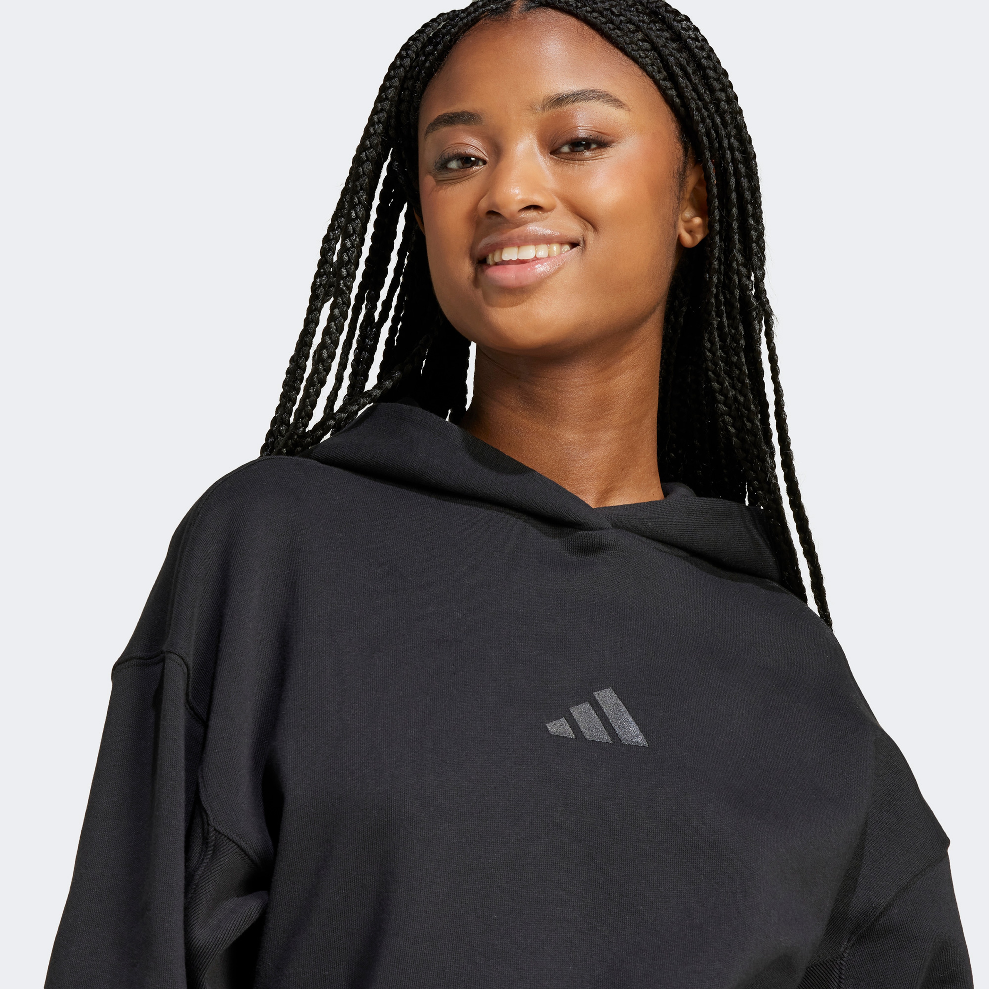 adidas French Terry Kadın Siyah Sweatshirt