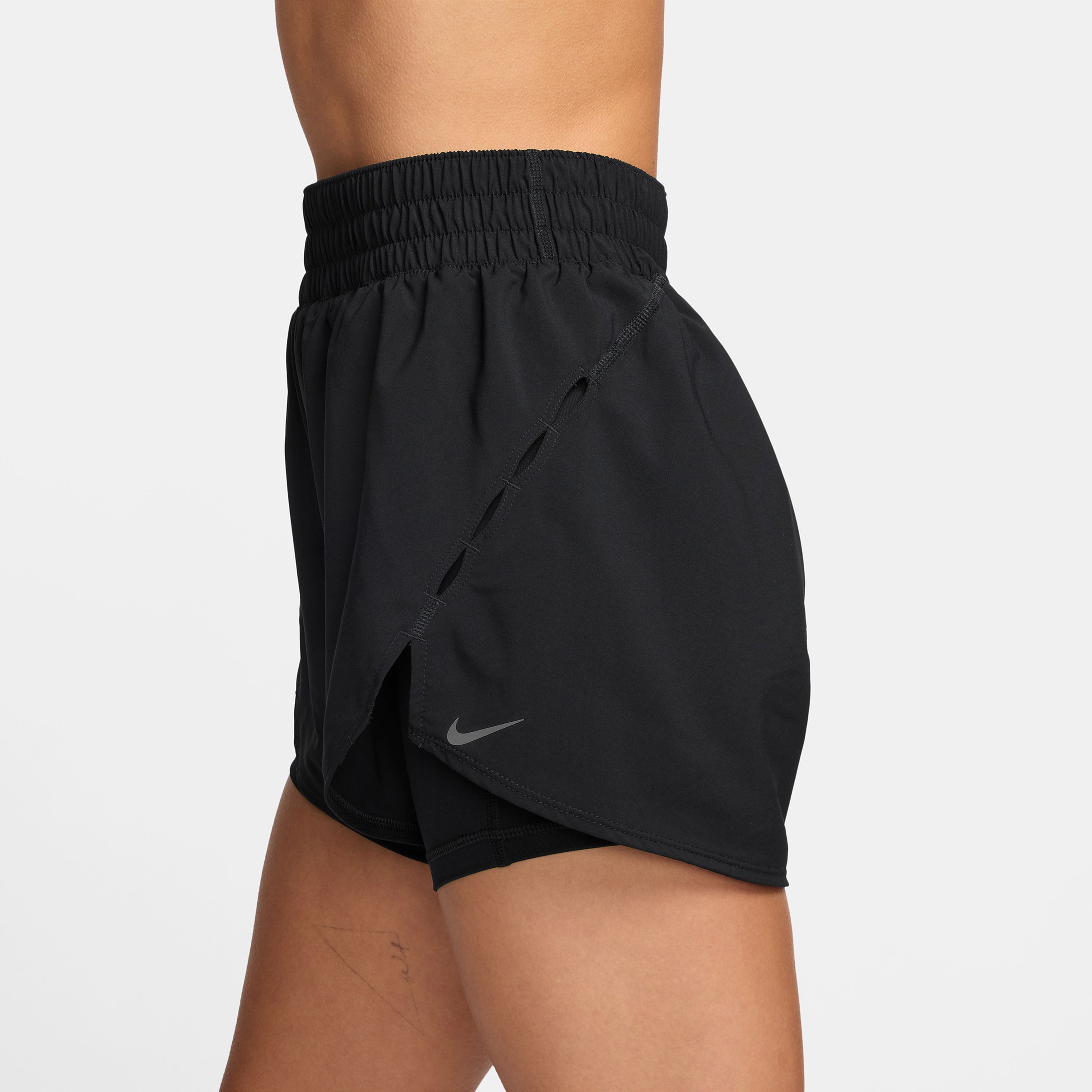 Nike One Dri-Fit 2 in 1 Kadın Siyah Şort