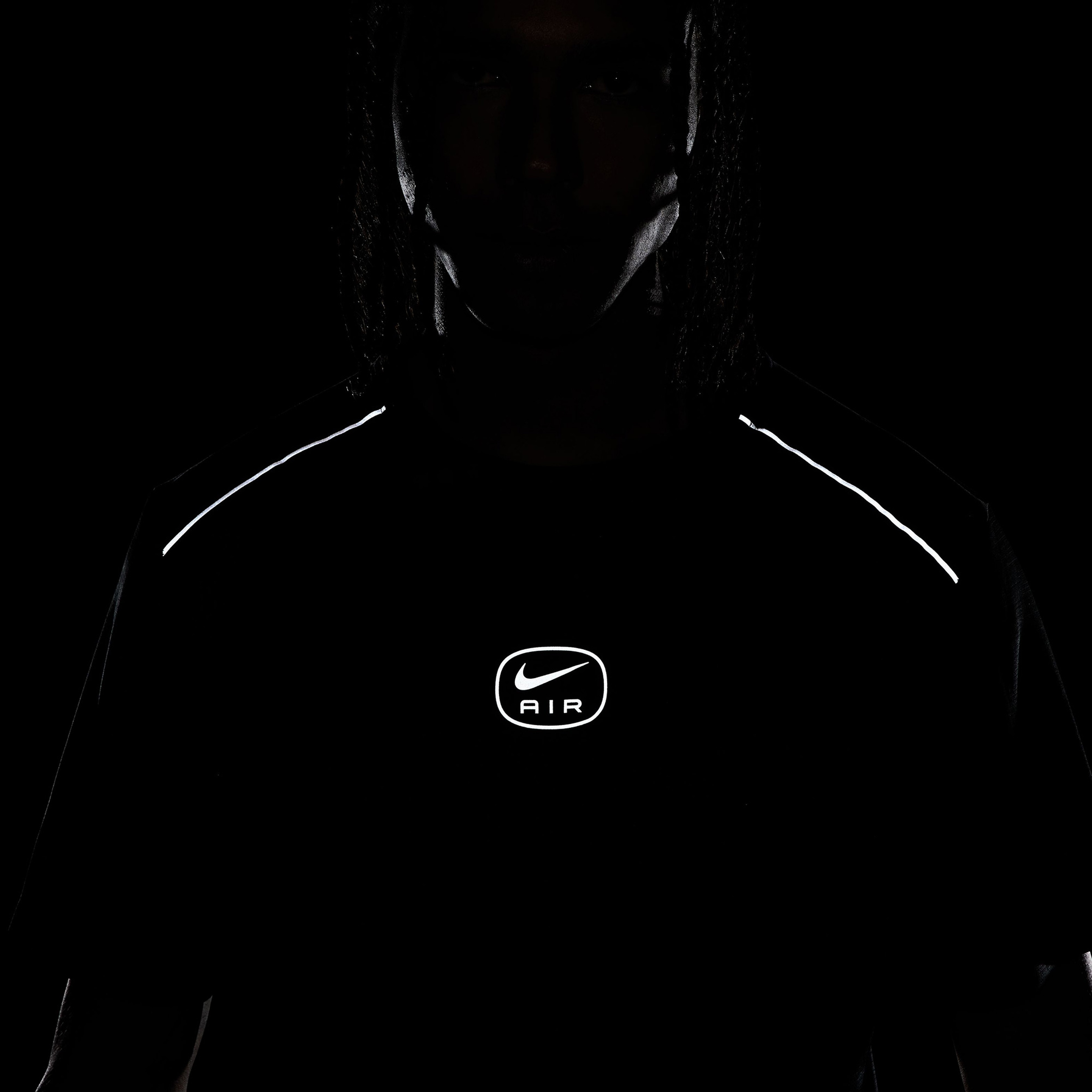 Nike Air Run Erkek Siyah T-Shirt