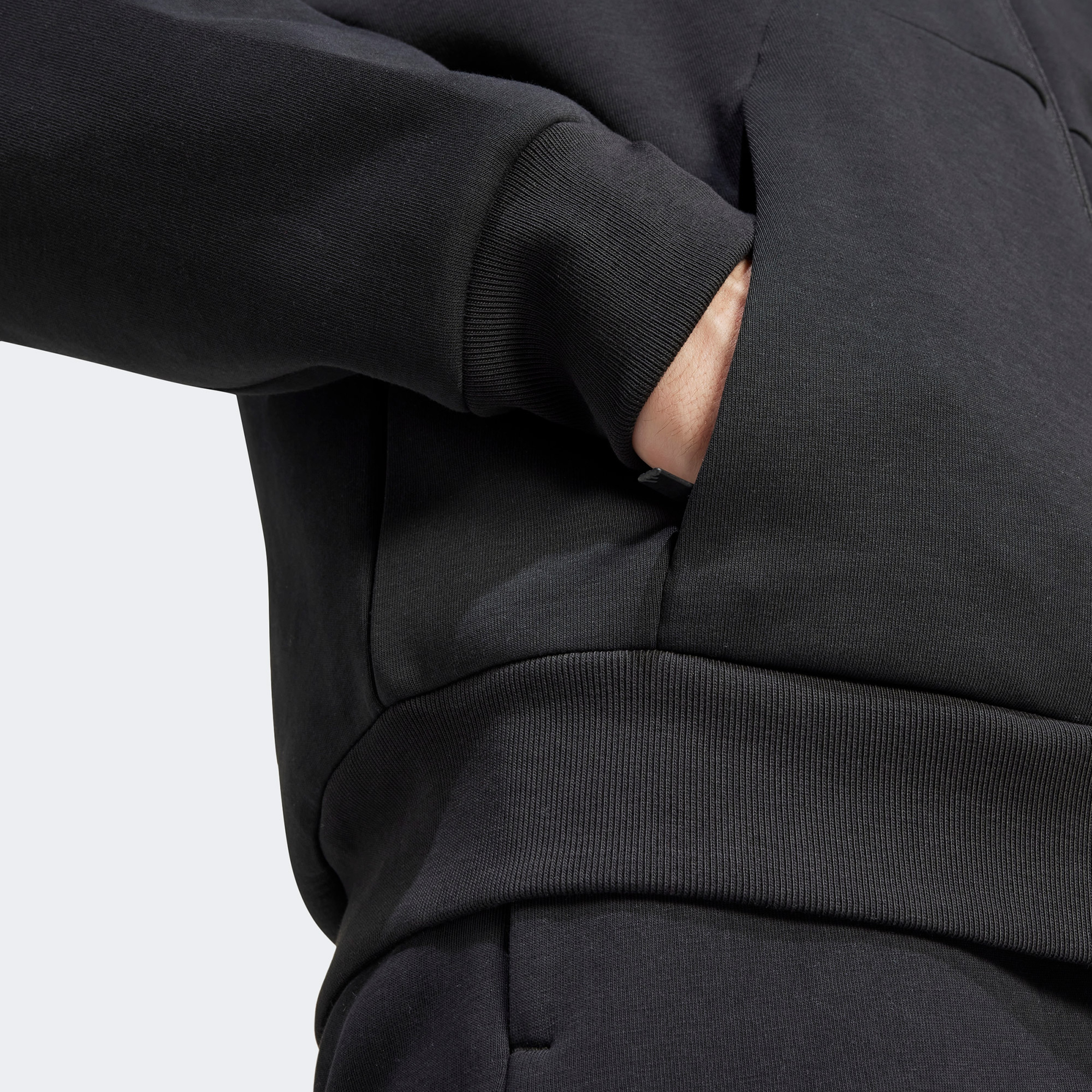 adidas Future Icon 3-Stripes Erkek Siyah Eşofman Üstü