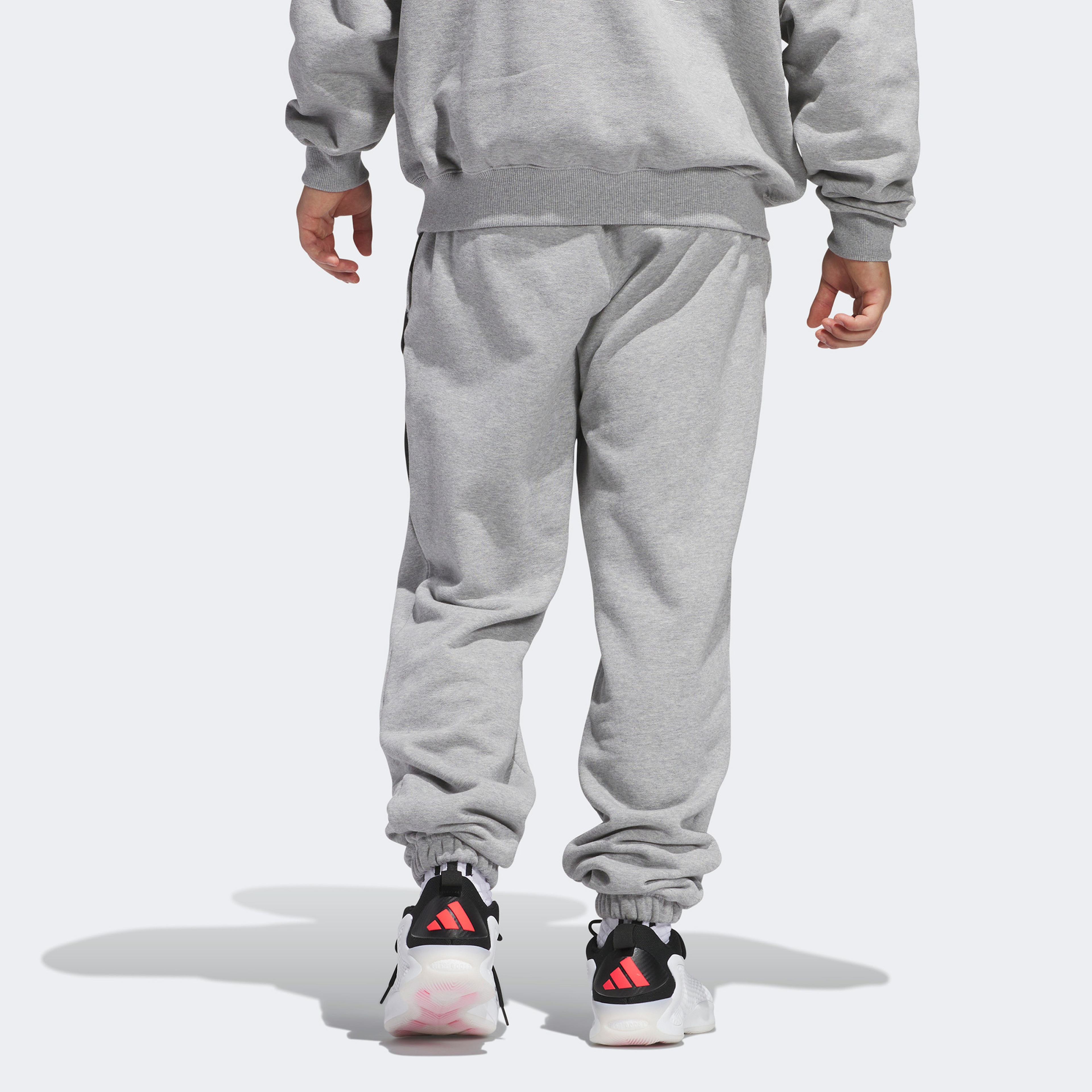 adidas Anthony Edwards Foundation Fleece Erkek Gri Eşofman Altı