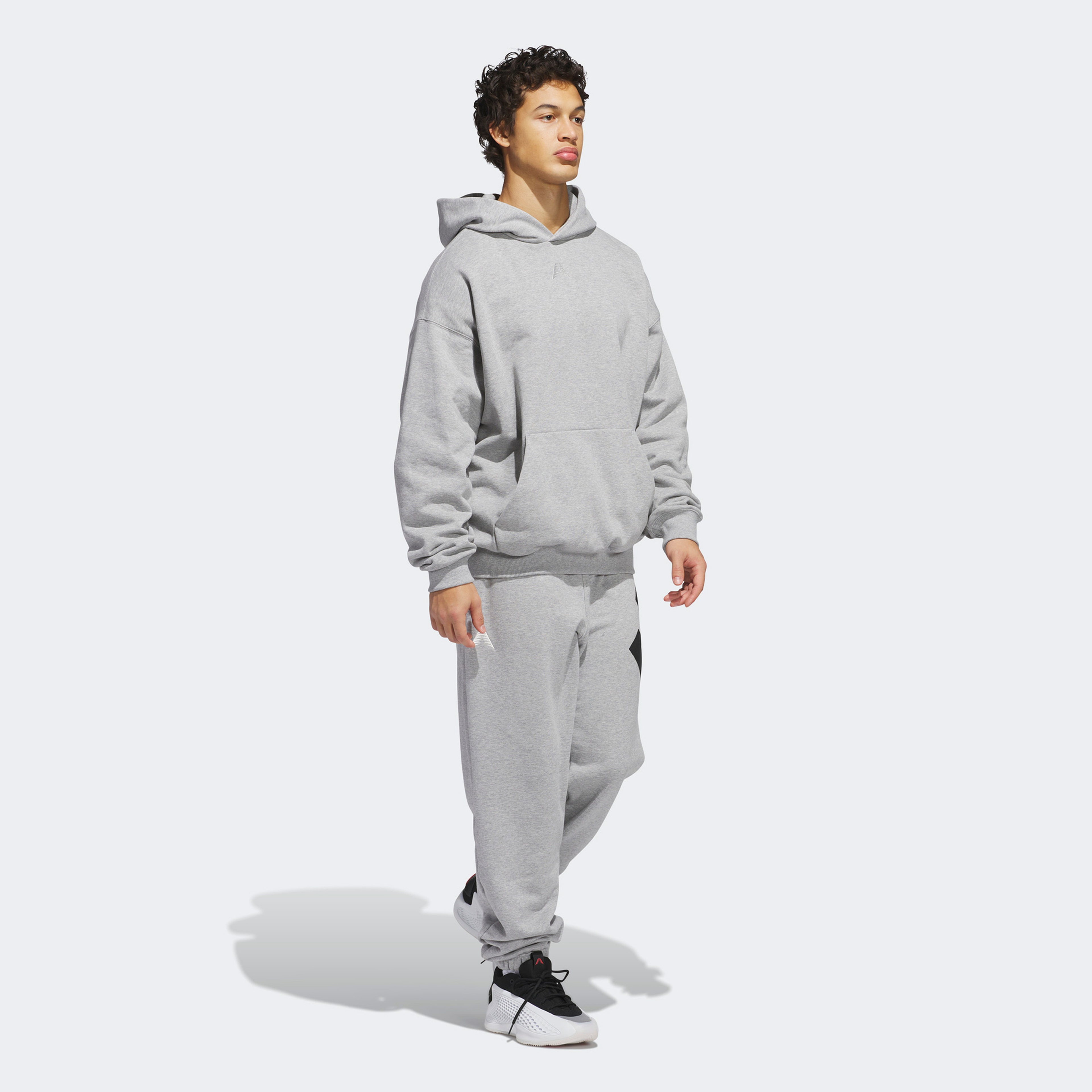 adidas Anthony Edwards Foundation Fleece Erkek Gri Eşofman Altı