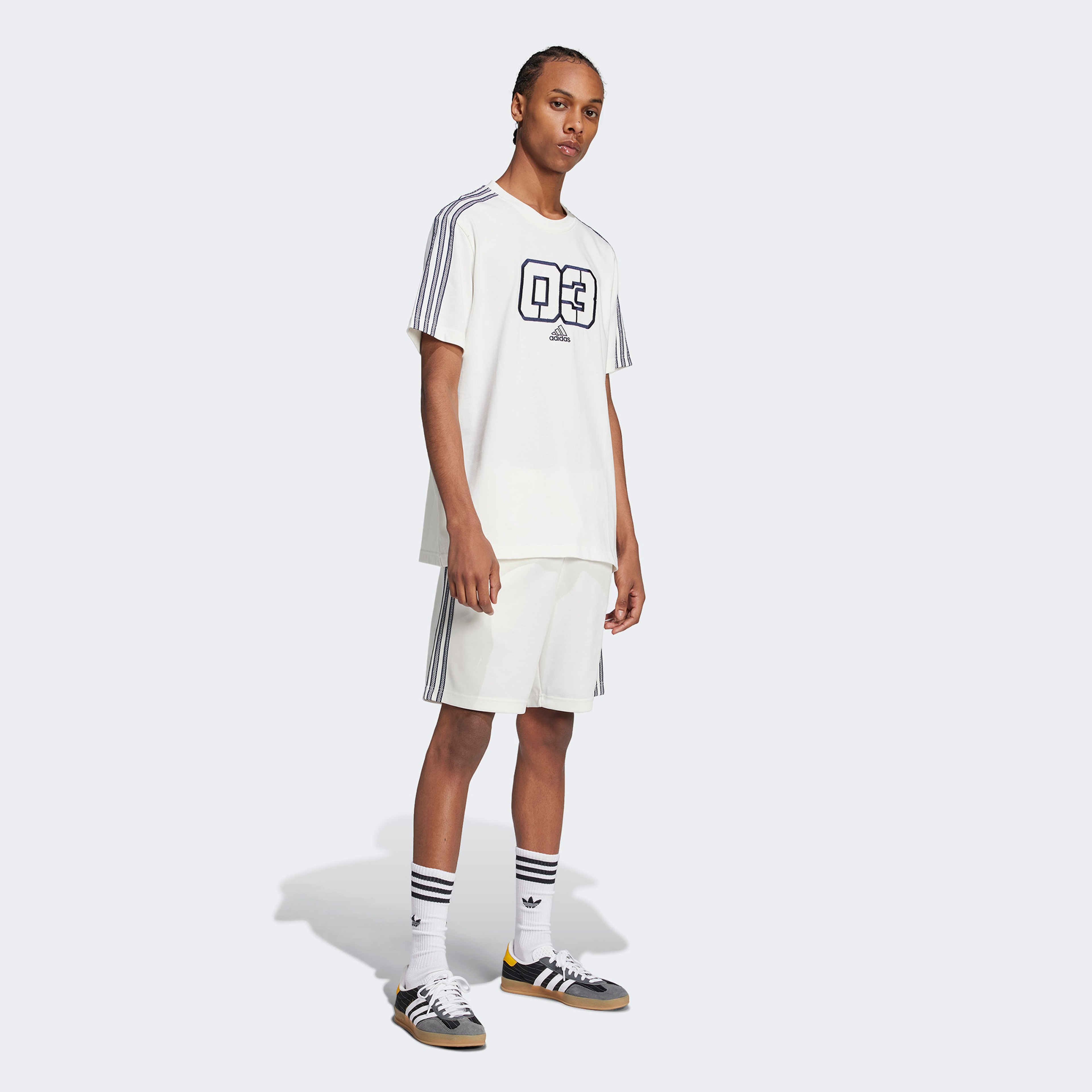 adidas Grx Q2 Erkek Beyaz T-Shirt