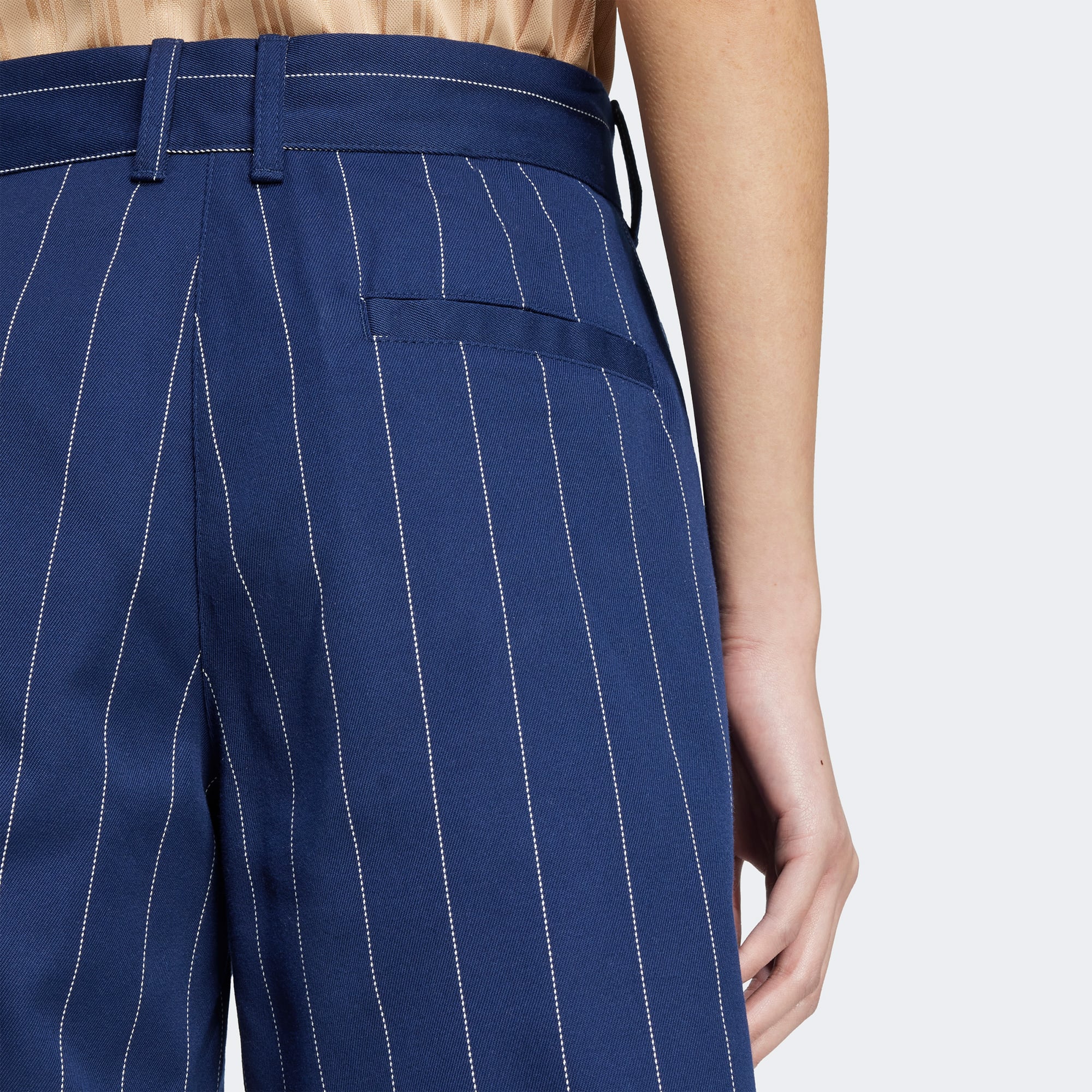 adidas Pinstripe Bermuda Kadın Mavi Şort