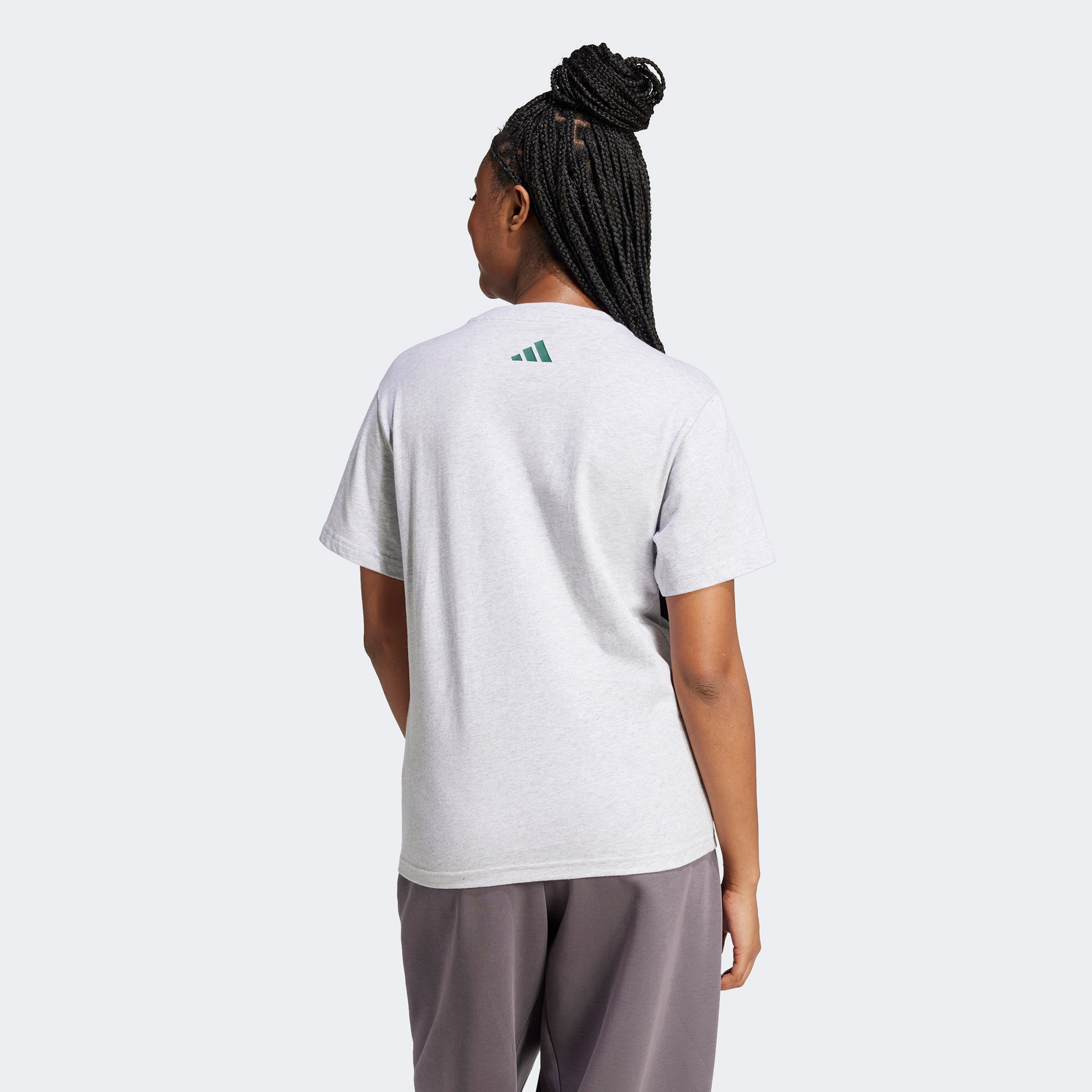 adidas Tech Illusrate Graphic Kadın Gri T-Shirt