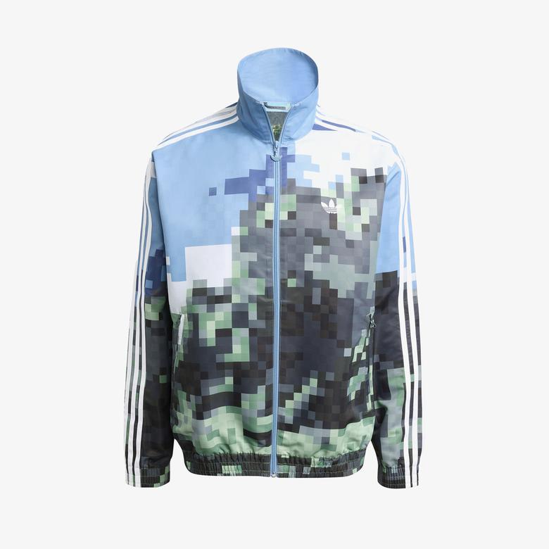 adidas Originals x Minecraft Graphic Unisex Mavi Eşofman Üstü
