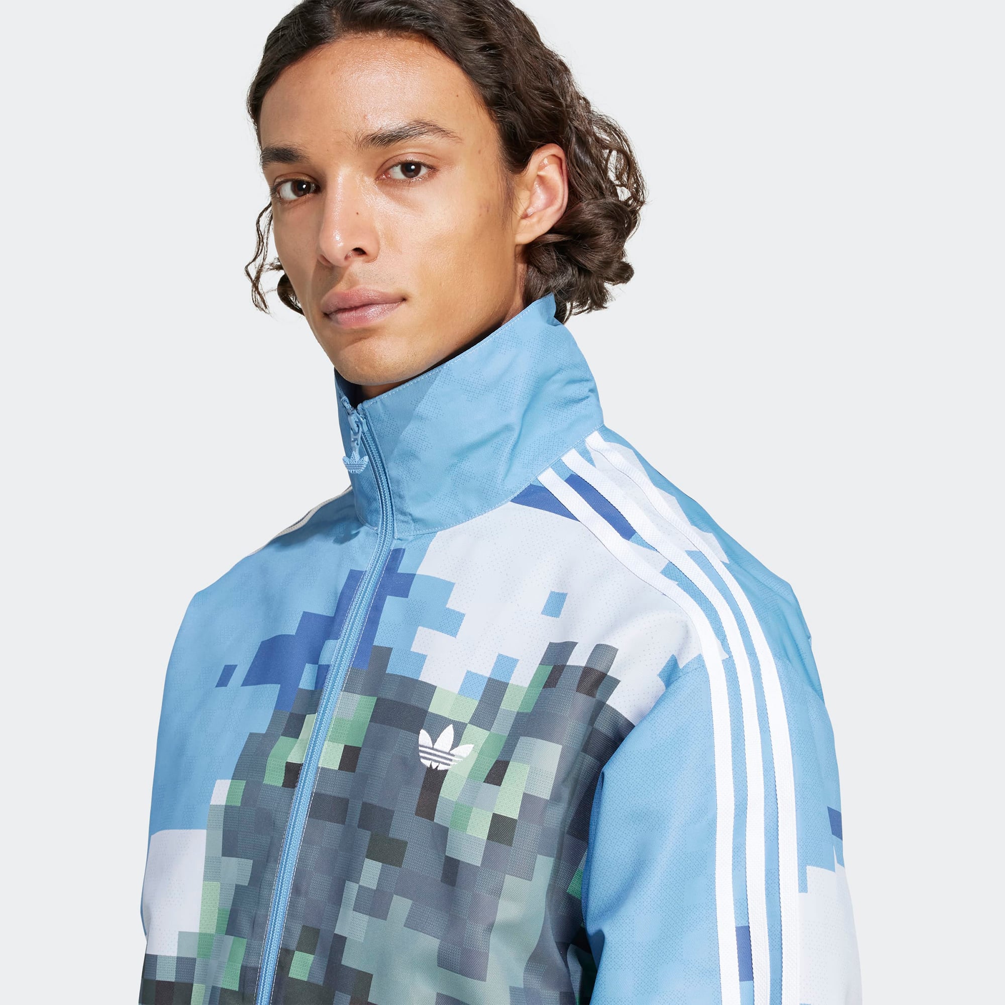 adidas Originals x Minecraft Graphic Unisex Mavi Eşofman Üstü
