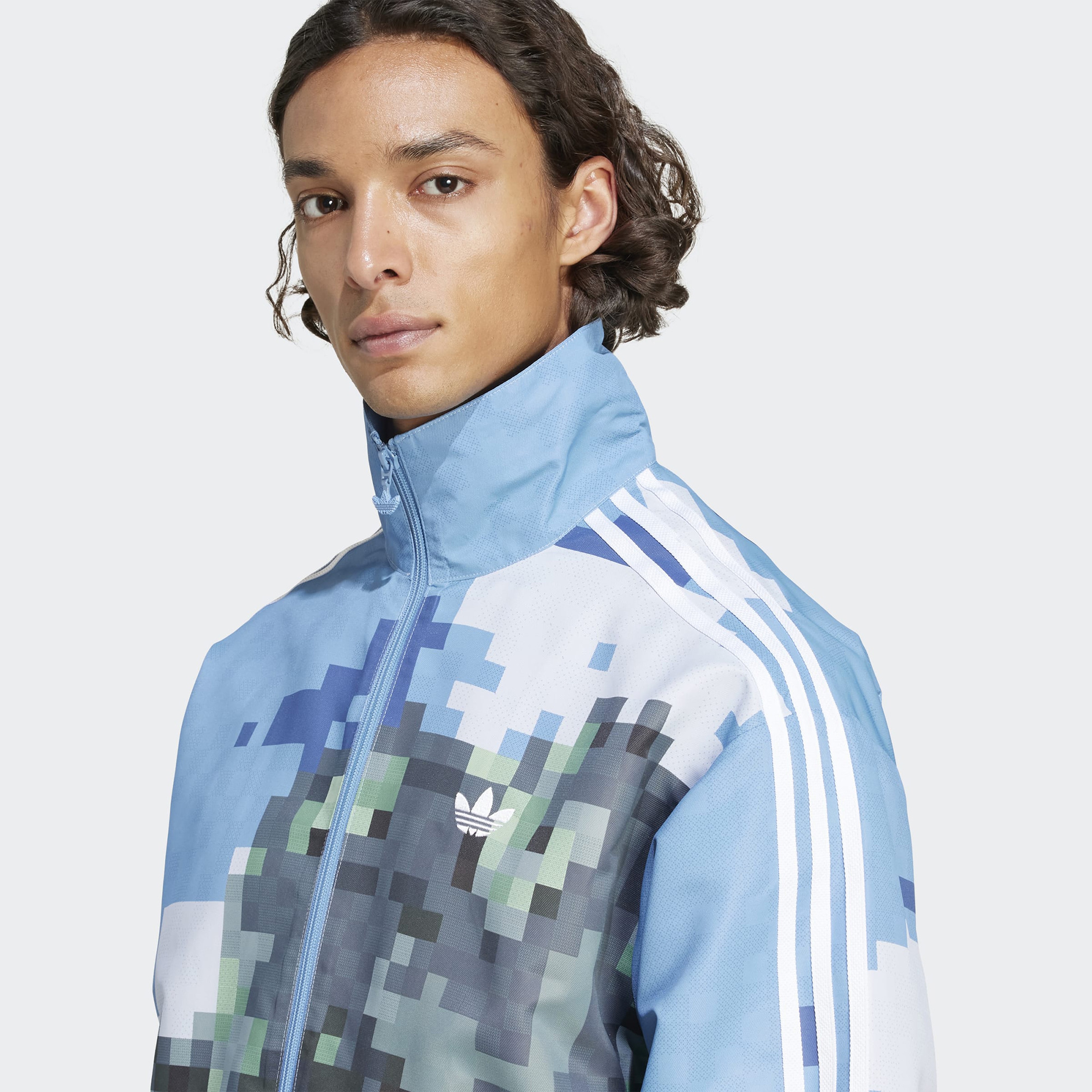 adidas Originals x Minecraft Graphic Unisex Mavi Eşofman Üstü