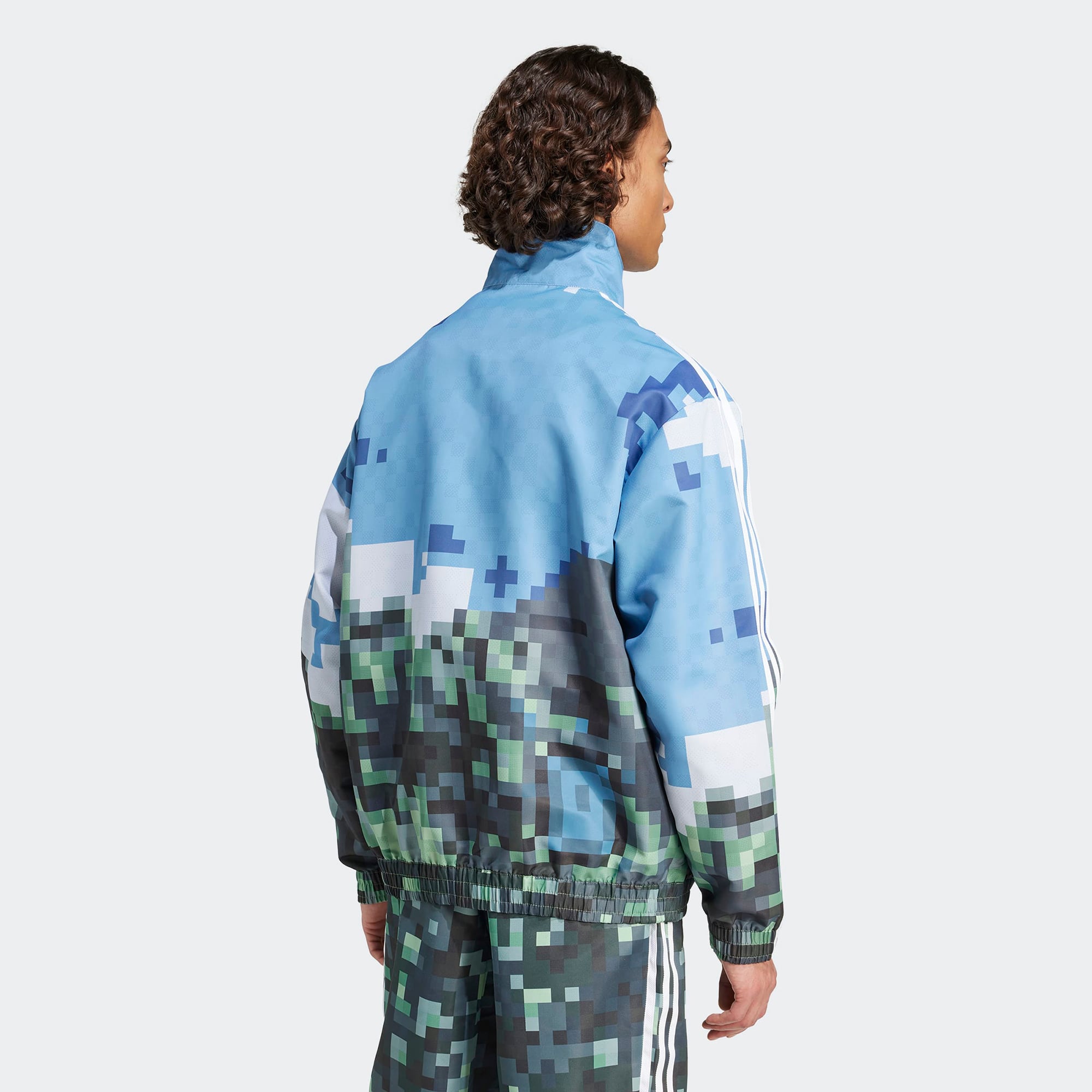 adidas Originals x Minecraft Graphic Unisex Mavi Eşofman Üstü
