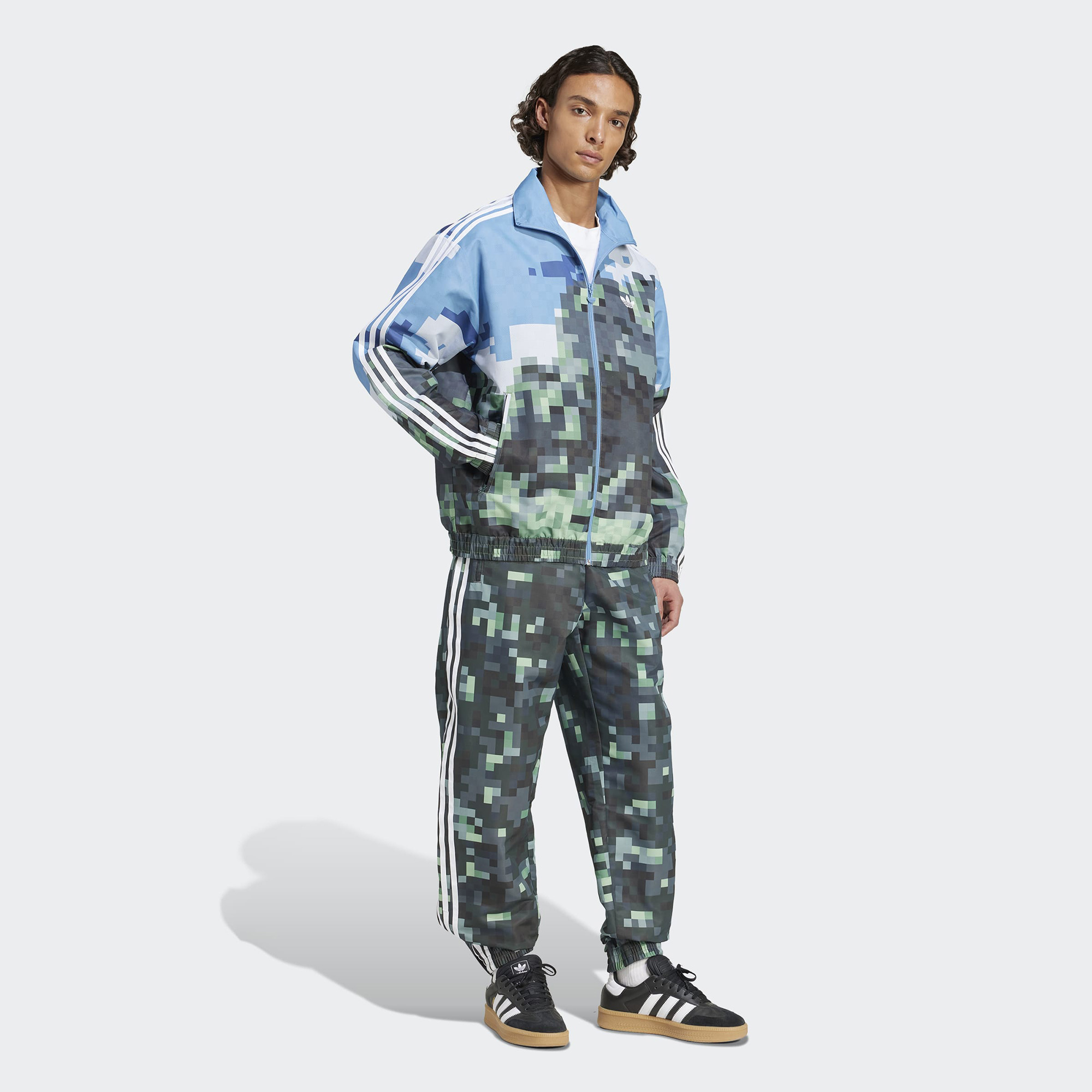 adidas Originals x Minecraft Graphic Unisex Mavi Eşofman Üstü