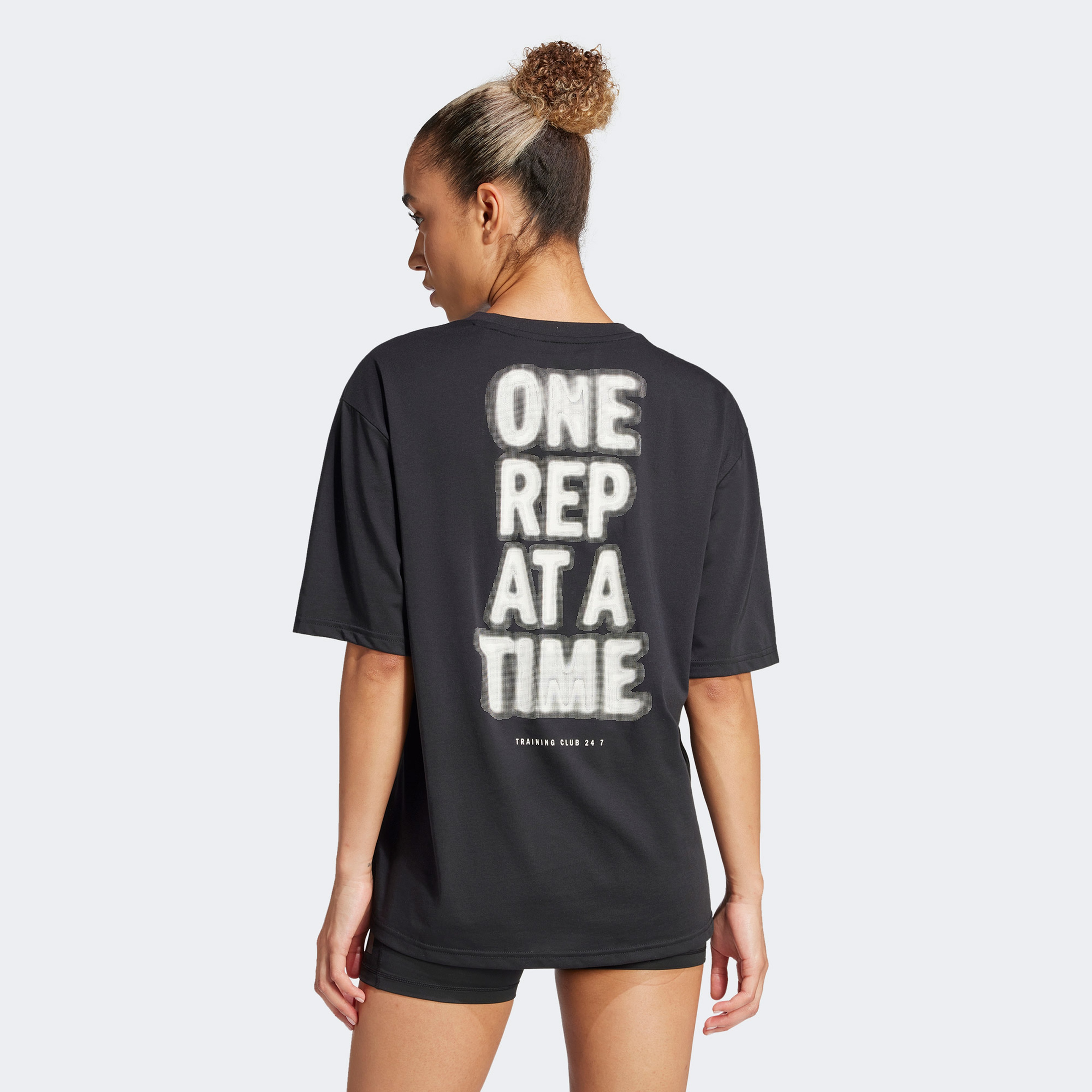 adidas Climacool One Time Training Graphic Kadın Siyah T-Shirt