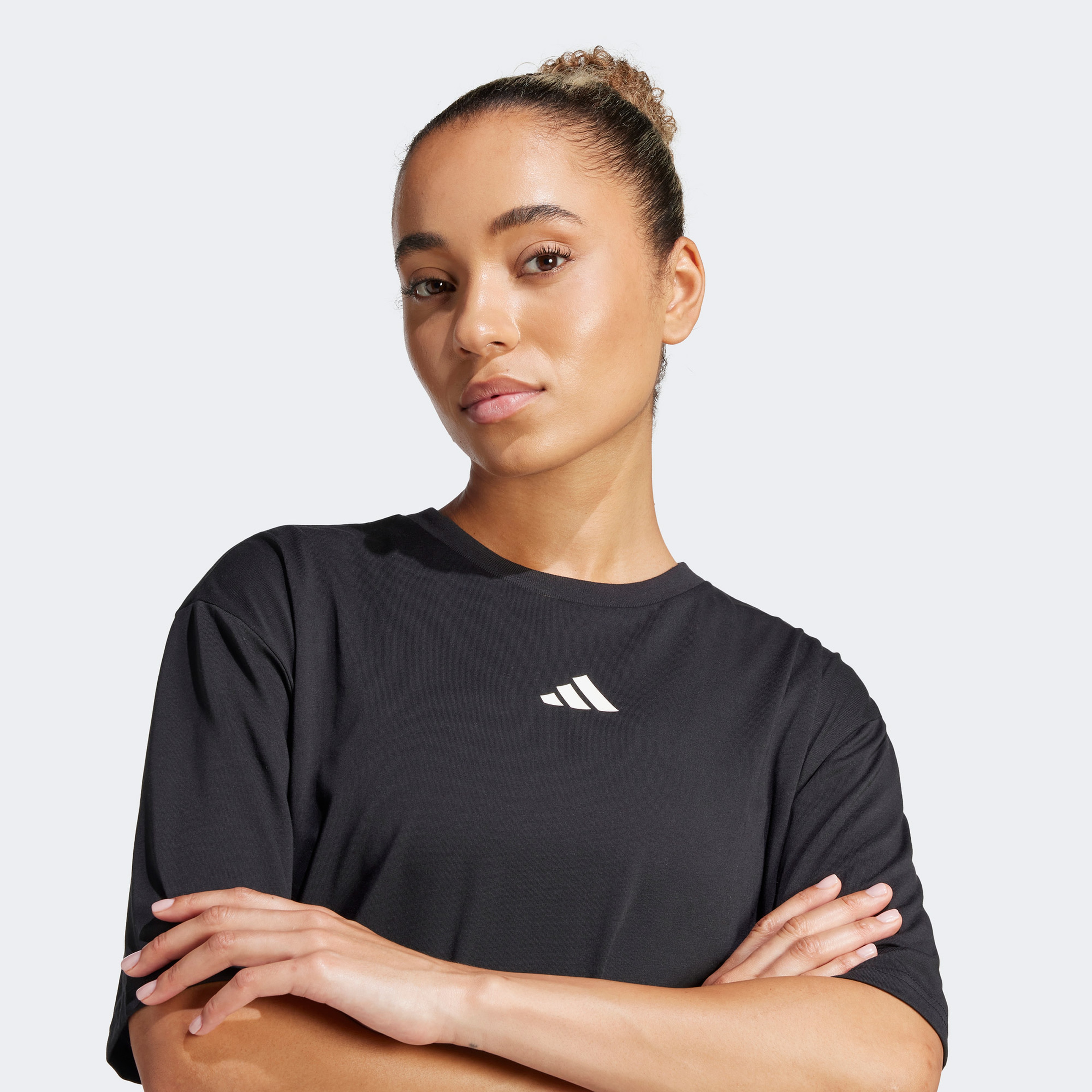 adidas Climacool One Time Training Graphic Kadın Siyah T-Shirt