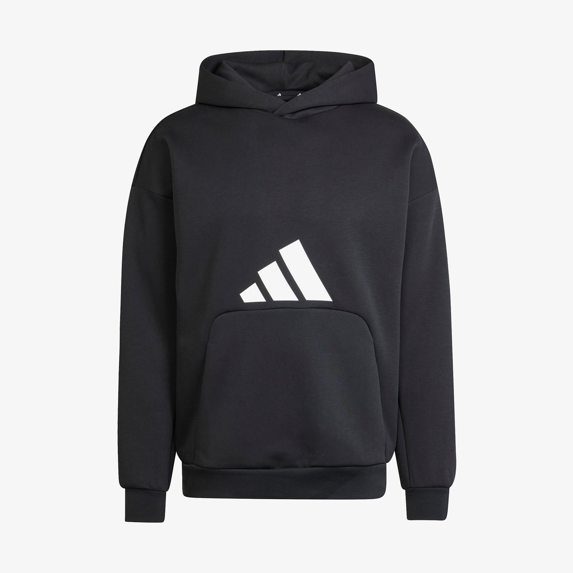 adidas Future Icons 3 Bar Logo Kapüşonlu Erkek Siyah Sweatshirt