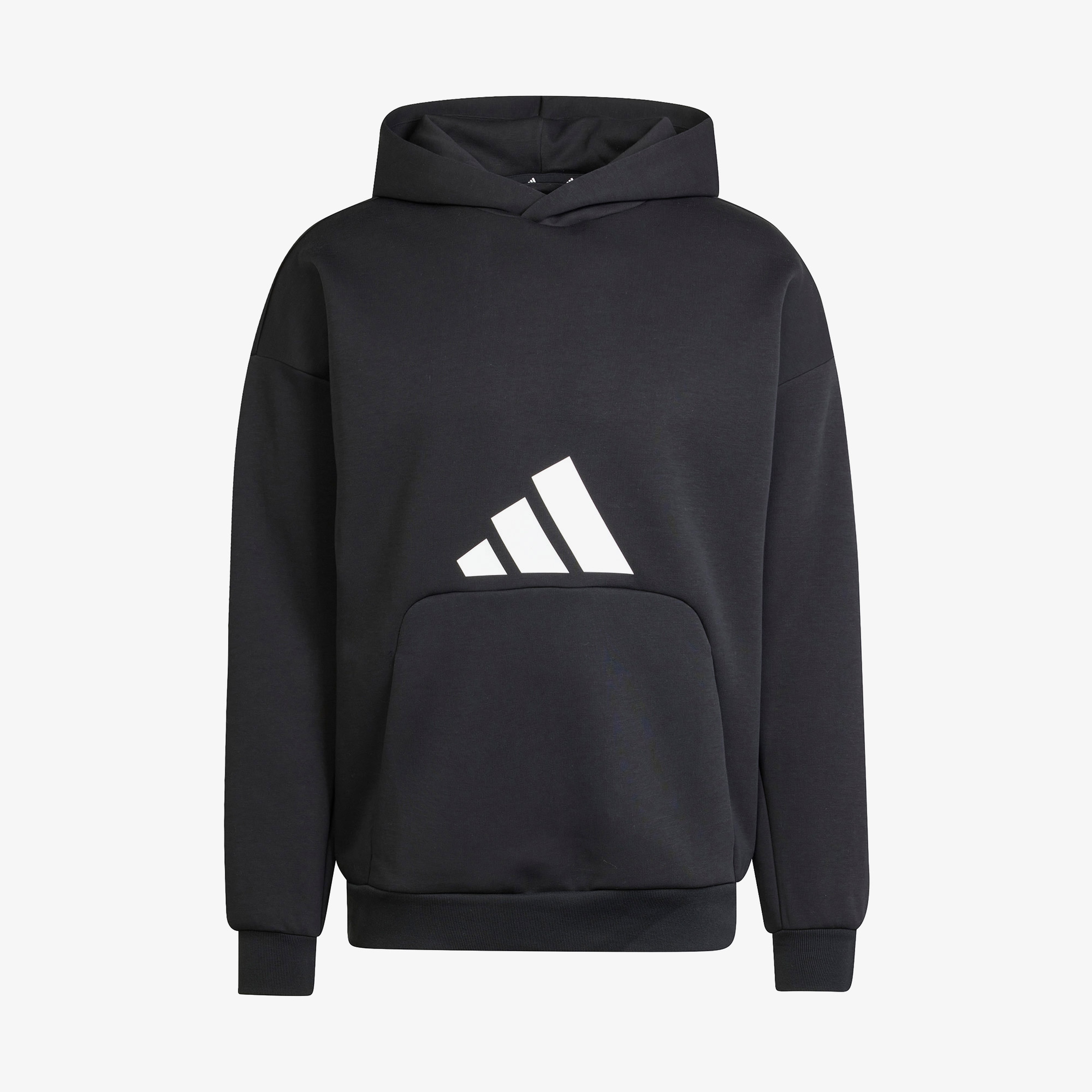 adidas Future Icons 3 Bar Logo Kapüşonlu Erkek Siyah Sweatshirt
