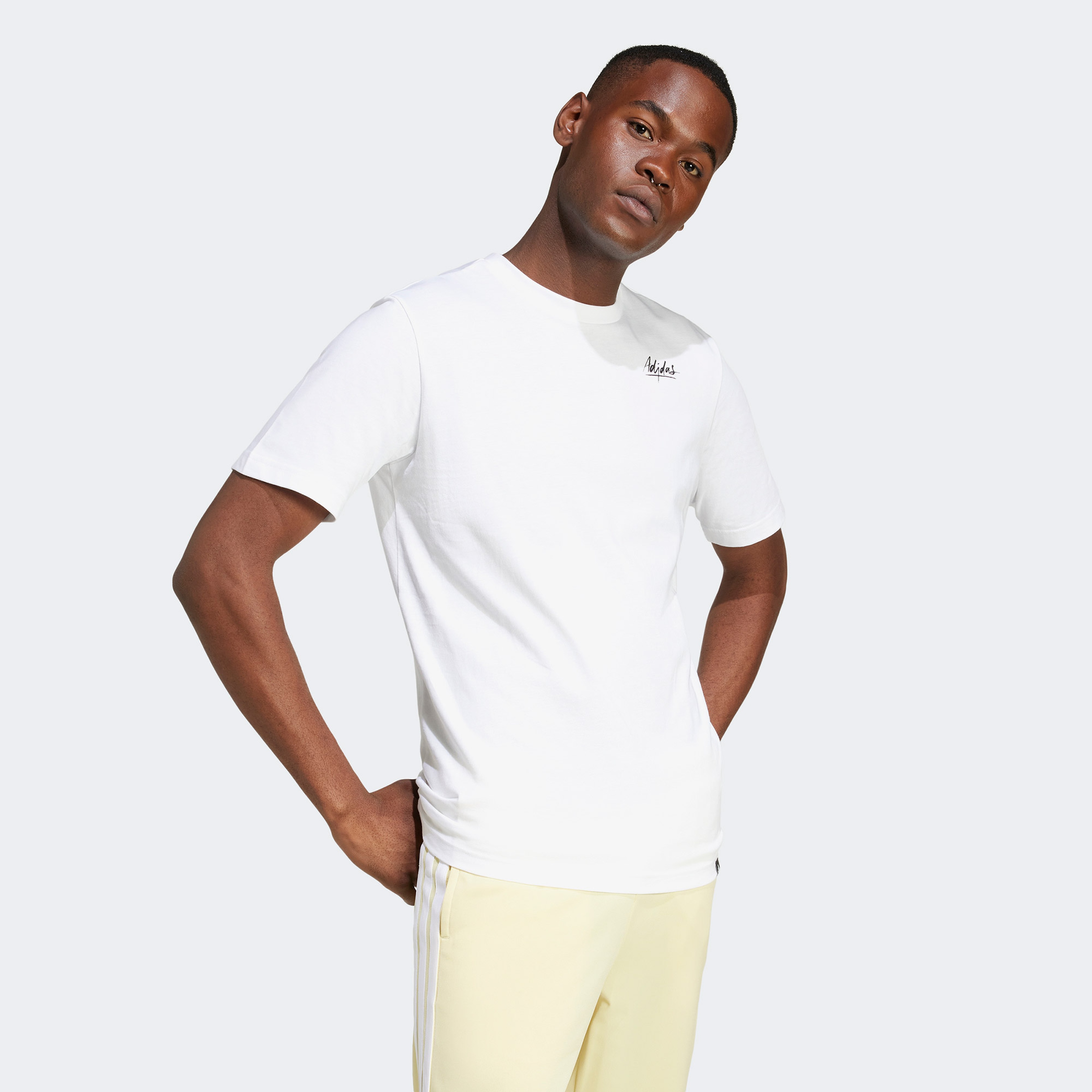 adidas Lounge Still Life Bowl Graphic Erkek Beyaz T-Shirt