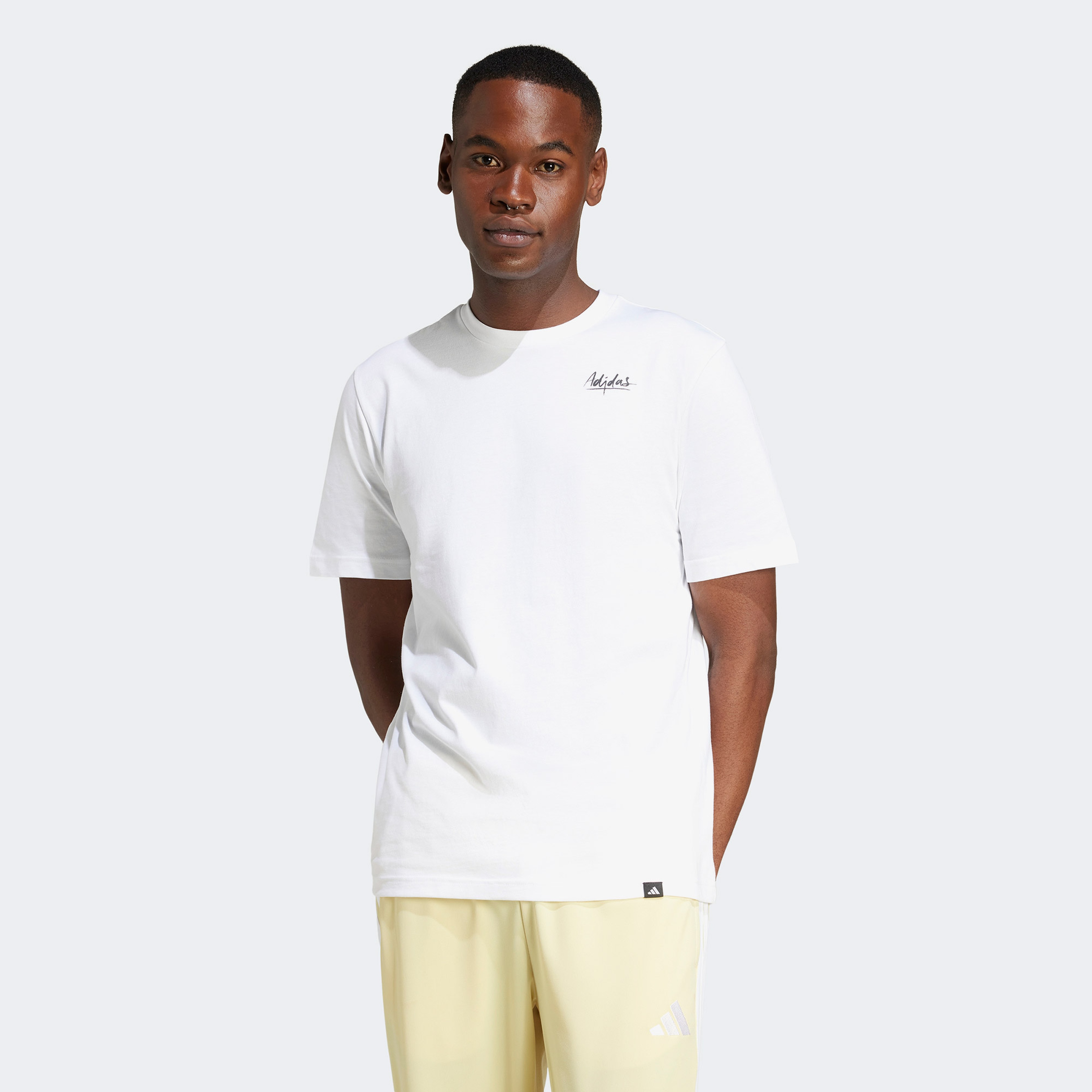 adidas Lounge Still Life Bowl Graphic Erkek Beyaz T-Shirt