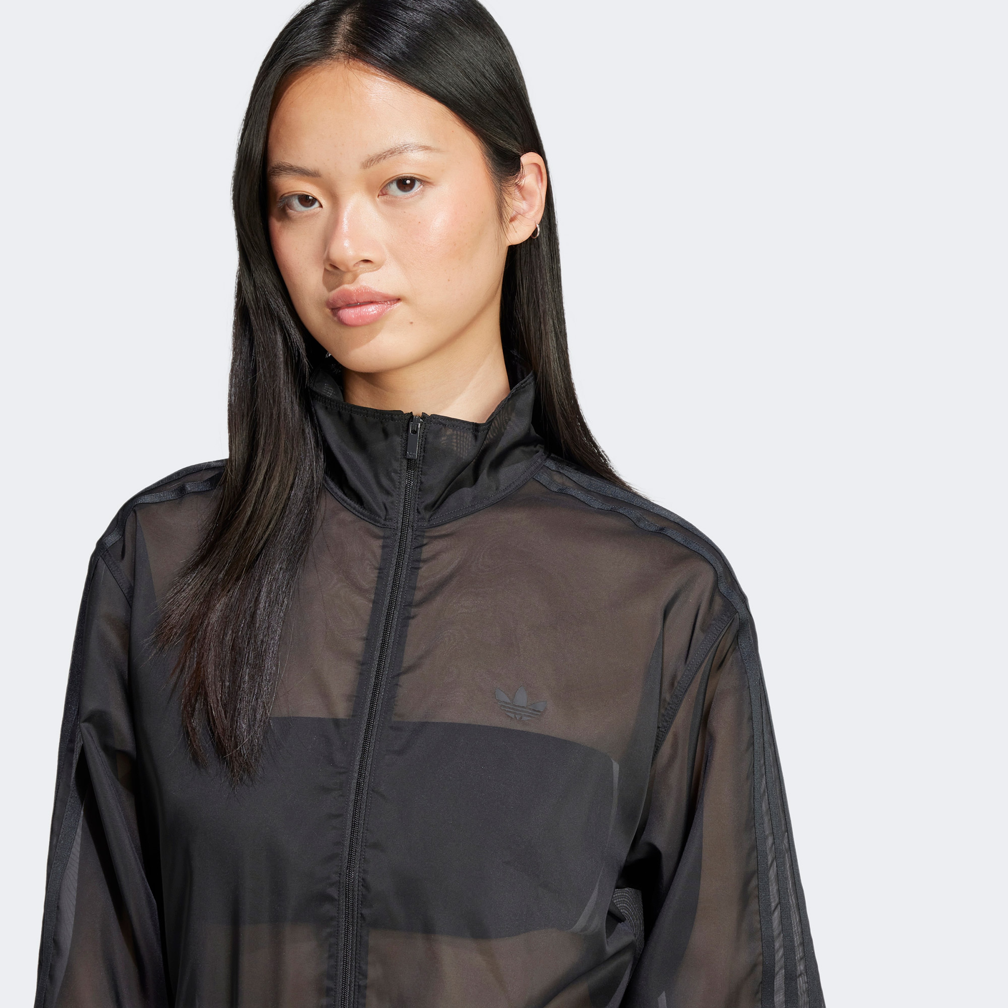 adidas Adicolor Sheer Kadın Siyah Eşofman Üstü