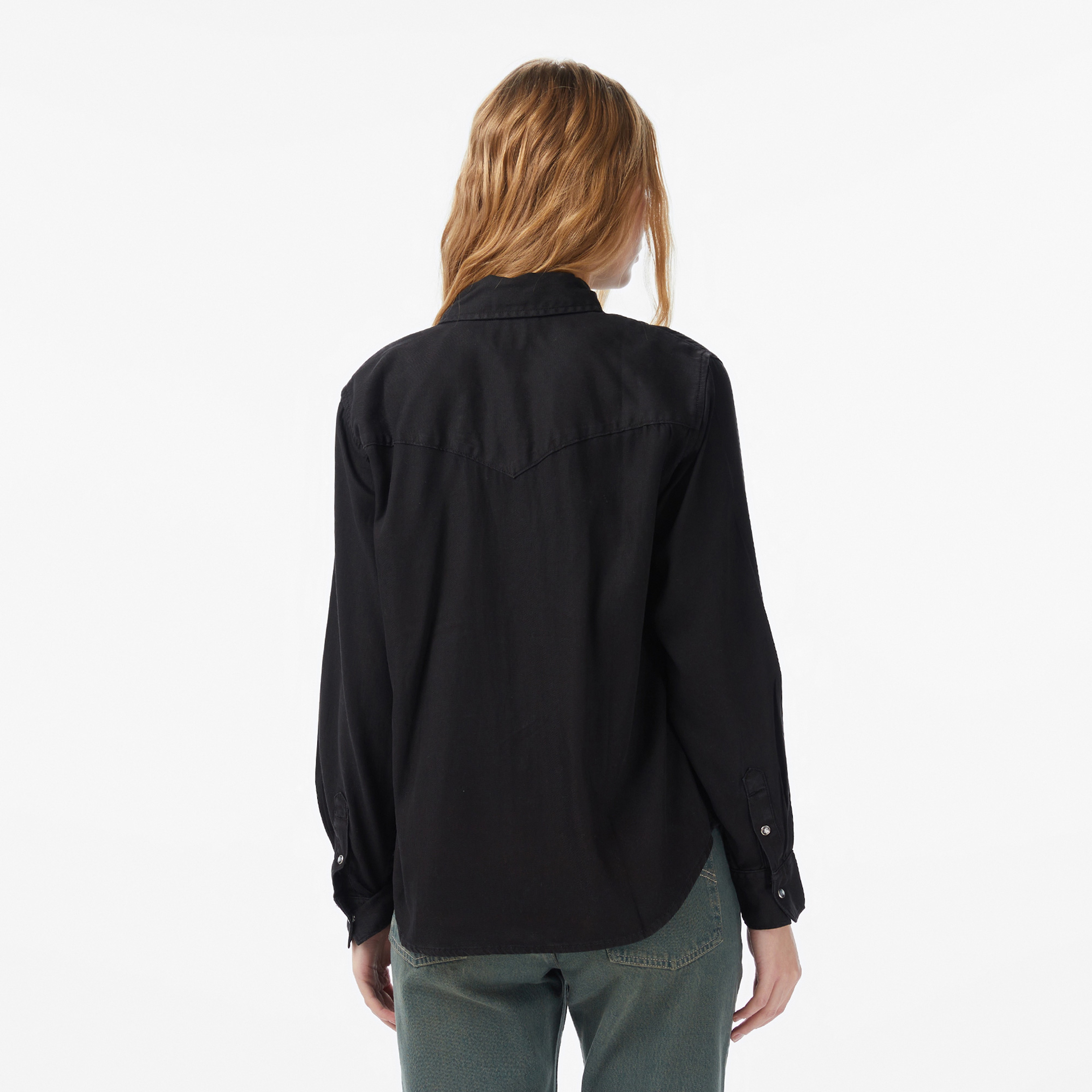 Levi's Iconic Western Dark Ages Kadın Siyah Gömlek